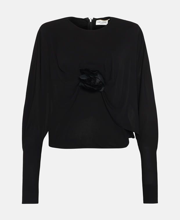 Saint Laurent Paris Long-sleeved blouse Size XS / US 0-2 / IT 36-38 - 1 Thumbnail
