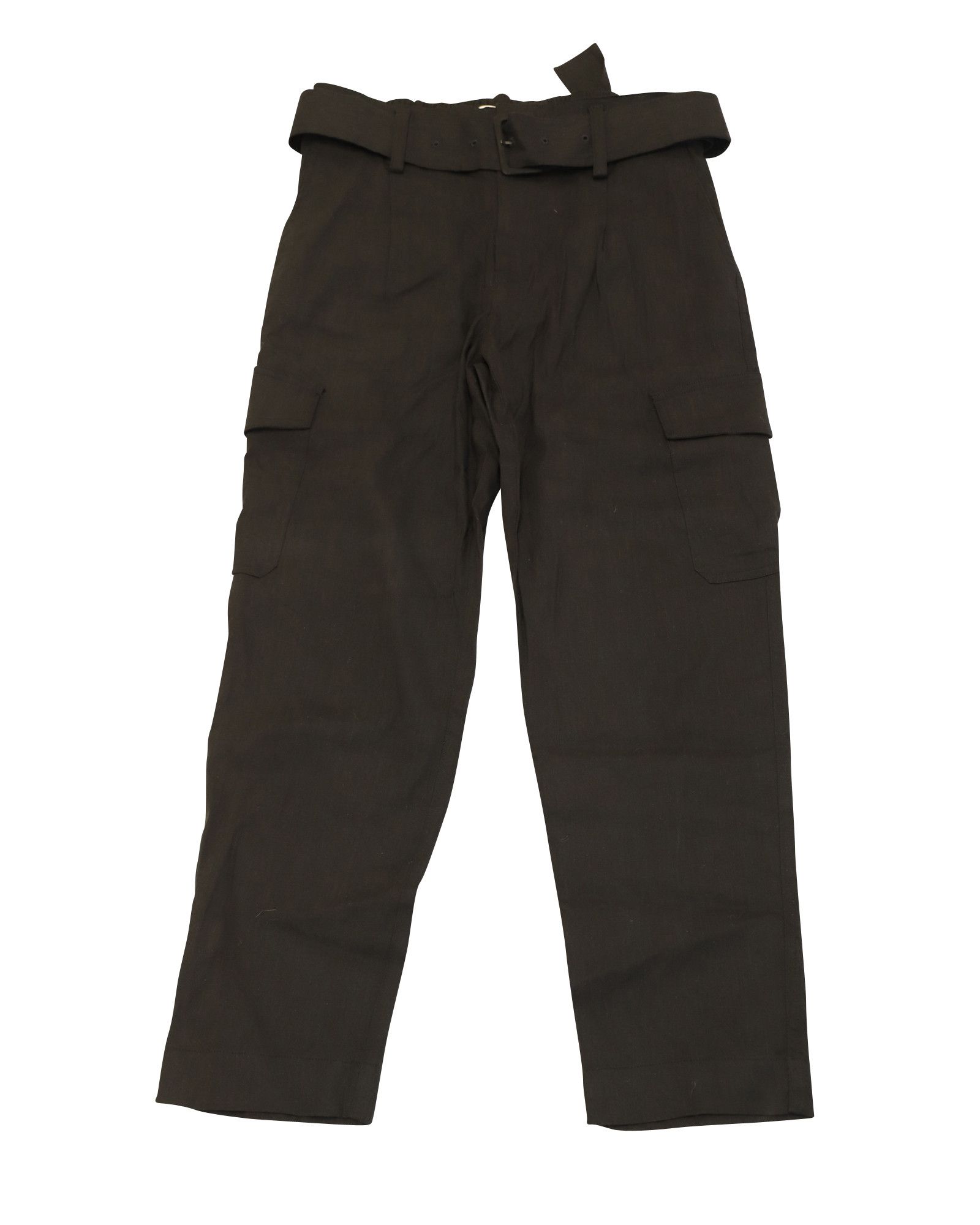 Vince Vince Cargo Pants in Black Linen Size 27" / US 4 / IT 40 - 1 Thumbnail