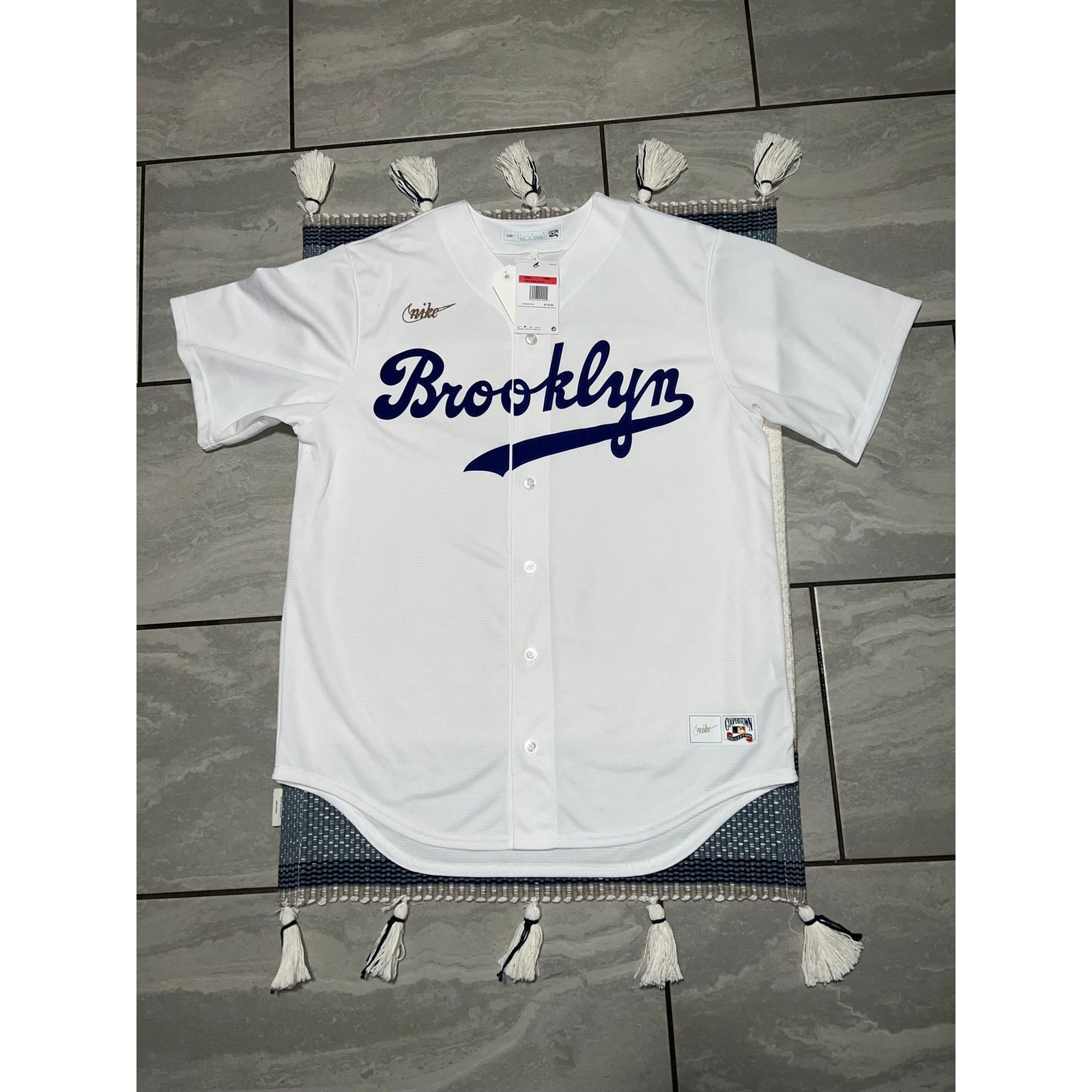 Nike Nike Jackie Robinson Brooklyn Dodgers Cooperstown Jersey L Size US L / EU 52-54 / 3 - 1 Thumbnail