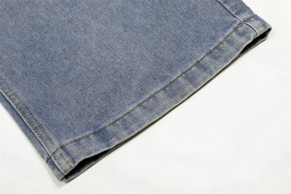 Japanese Brand Cartoon pattern printed men's loose belted scimitar jeans Size US 32 / EU 48 - 6 Thumbnail