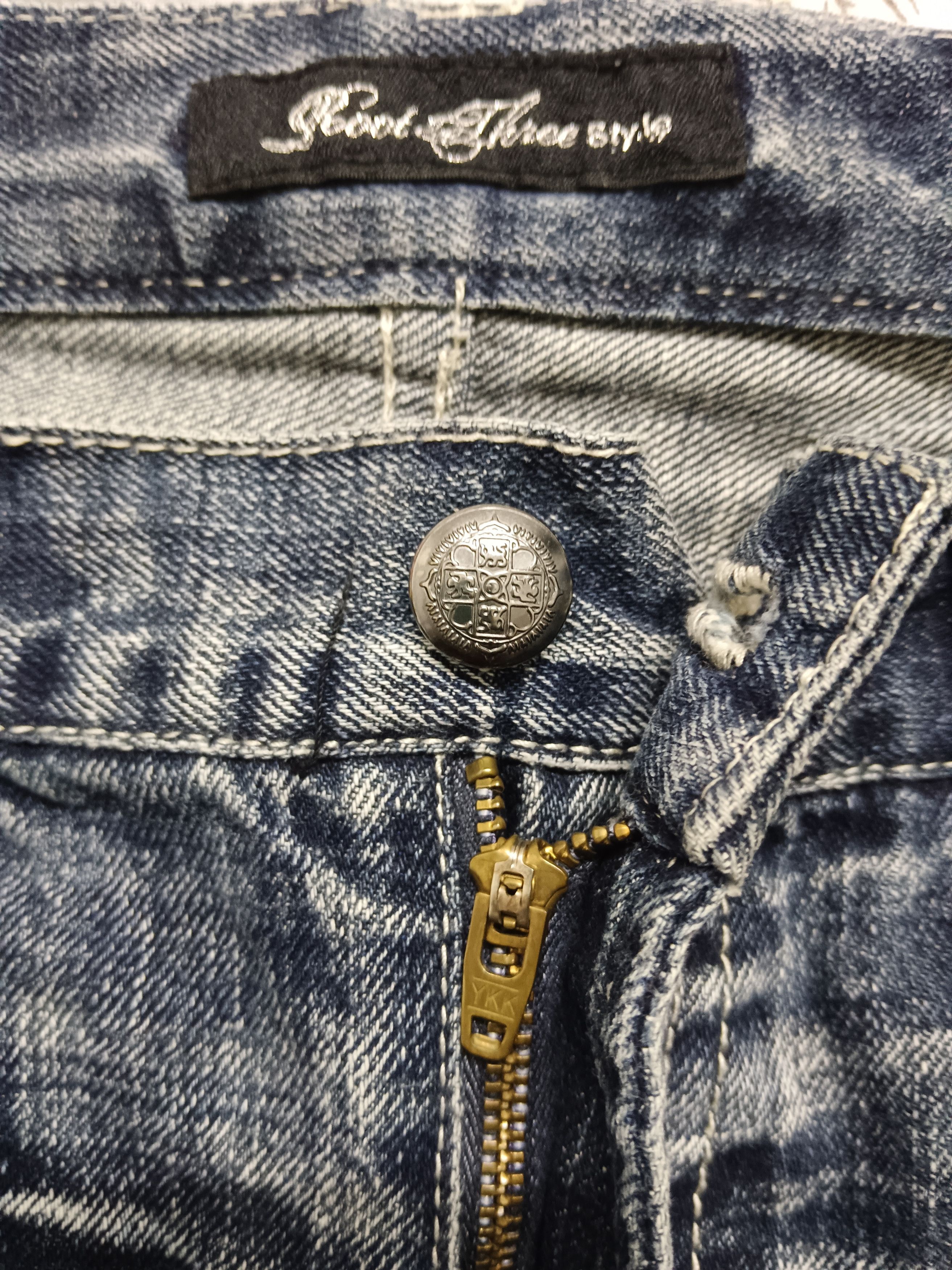 Japanese Brand Root Three Style Clawmark Checkered Denim Size US 30 / EU 46 - 10 Thumbnail