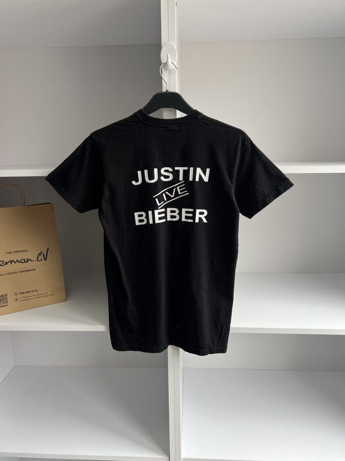 Band Tees × Vintage Vintage Justin Bieber Overprinted Tee Size US S / EU 44-46 / 1 - 10 Thumbnail
