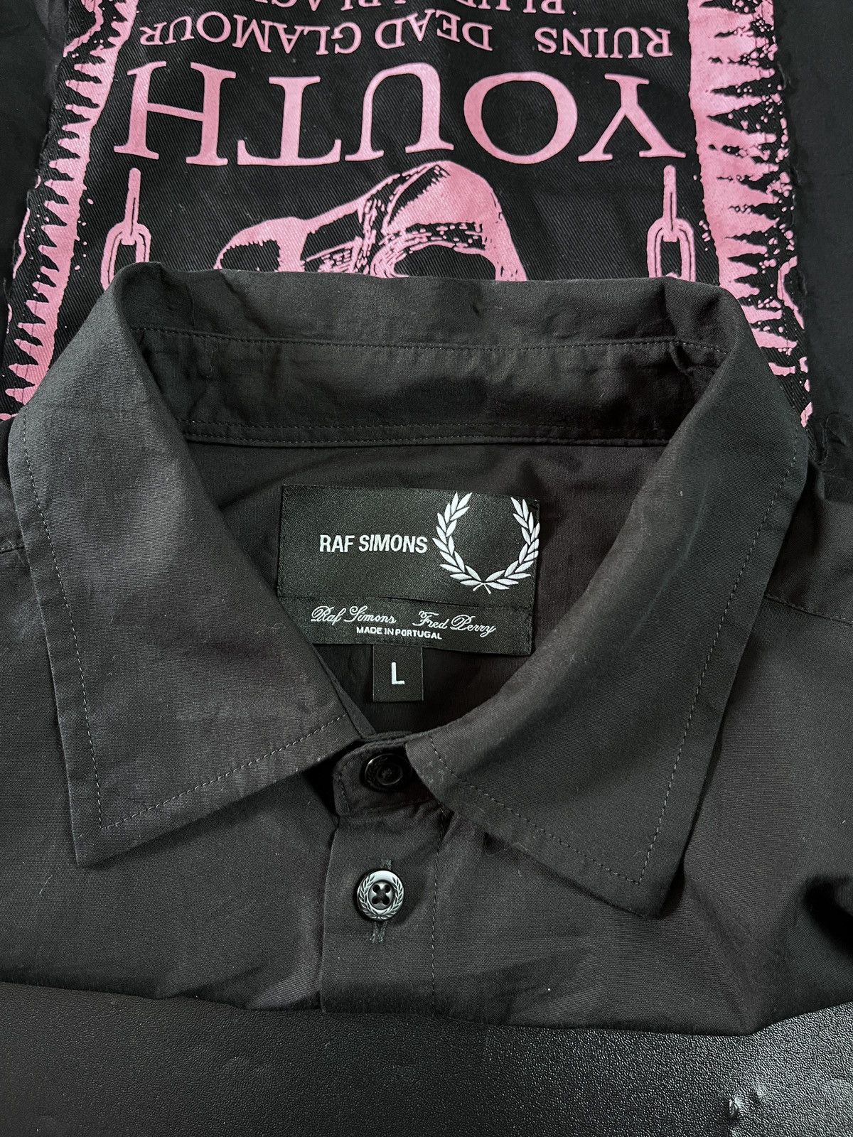Fred Perry × Raf Simons SS22 Raf Simons x Fred Perry Blue In Black patch Size US L / EU 52-54 / 3 - 6 Thumbnail