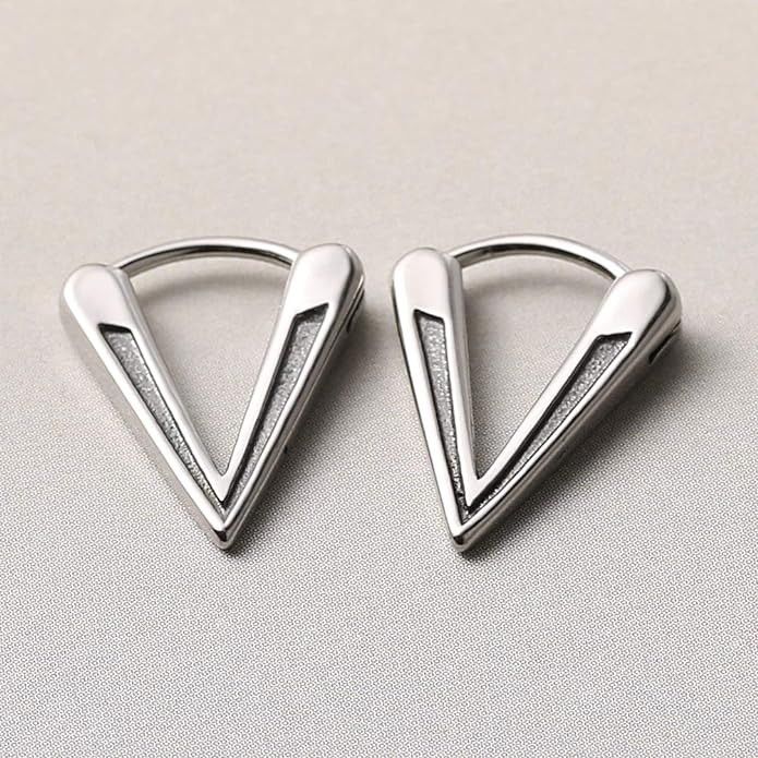Other Triangle dangle man's hoop earrings Size ONE SIZE - 4 Thumbnail