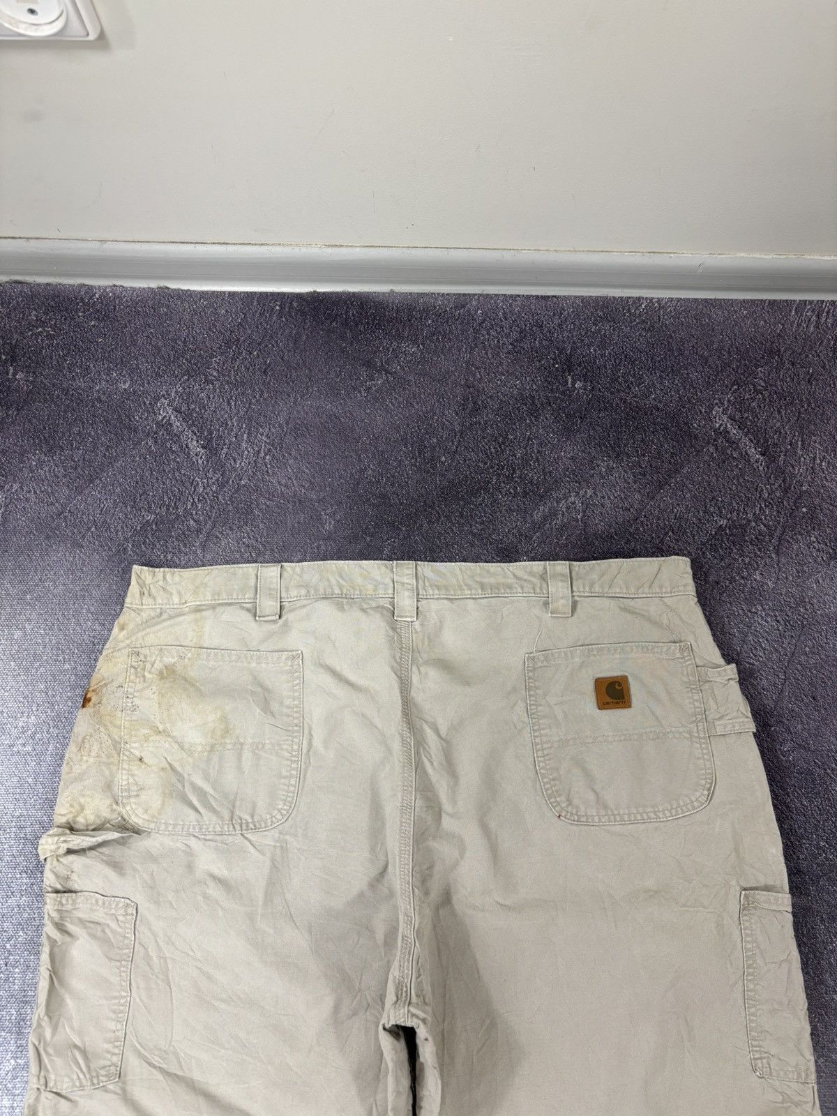 Carhartt Vintage Carhartt Y2K Beige Work Hype Baggy Shorts Size US 44 / EU 60 - 6 Thumbnail