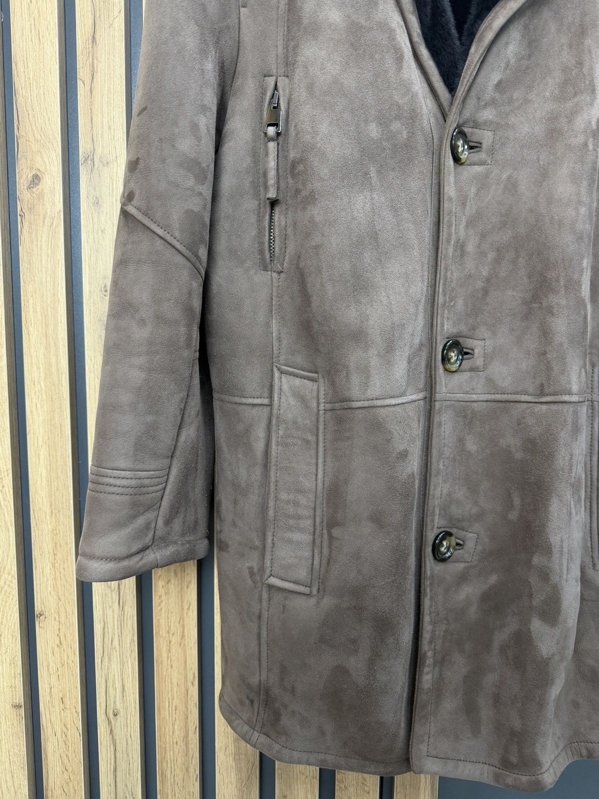 Other Men’s Shearling Sheepskin Coat Brown Size 54 Size US L / EU 52-54 / 3 - 4 Thumbnail