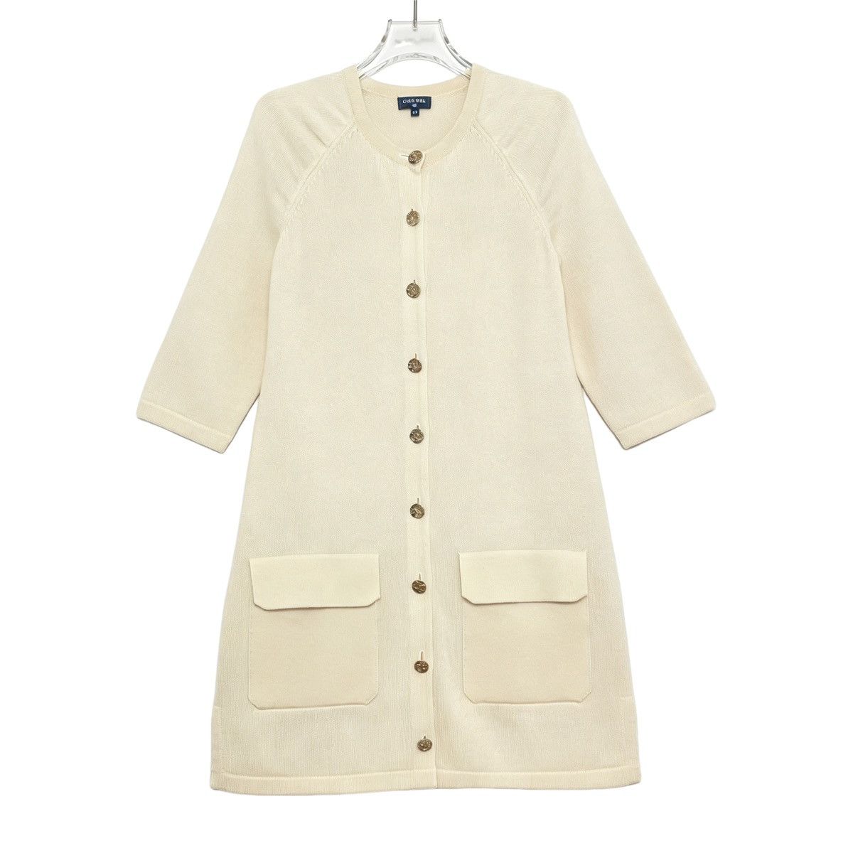 Chanel Chanel Solid Color Crew Neck Mid-sleeve Knitted Dress K26WX Size XXS / US 00 / IT 34 - 1 Thumbnail