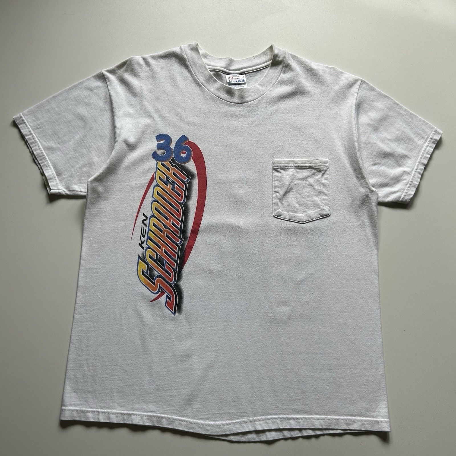 Hanes Vintage NASCAR M&Ms Racing Pocket Shirt Large Hanes Beefy T Size US L / EU 52-54 / 3 - 3 Thumbnail