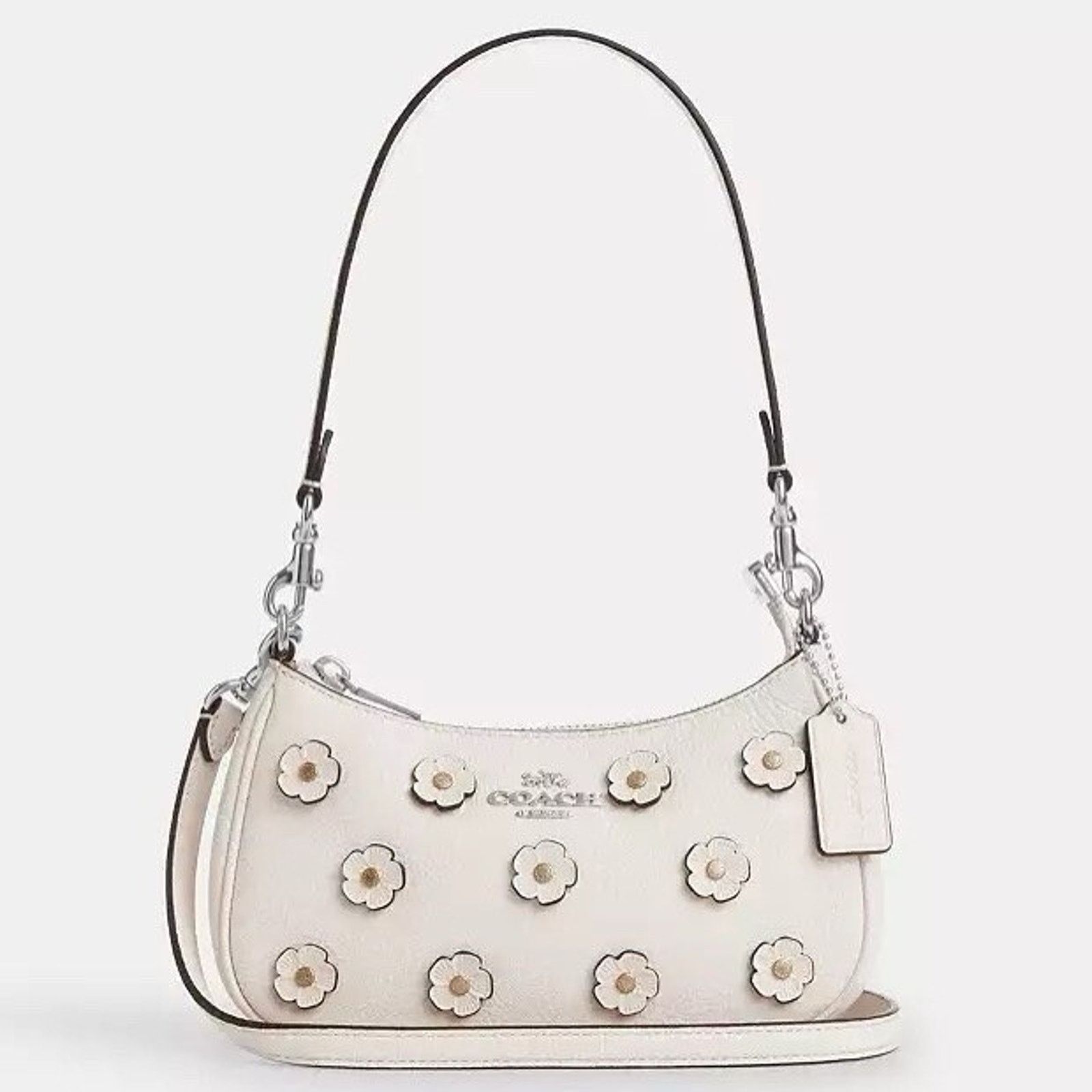 Coach NWT Coach Teri Mini Crossbody Bag Floral CAJ98 Chalk Size ONE SIZE - 6 Thumbnail