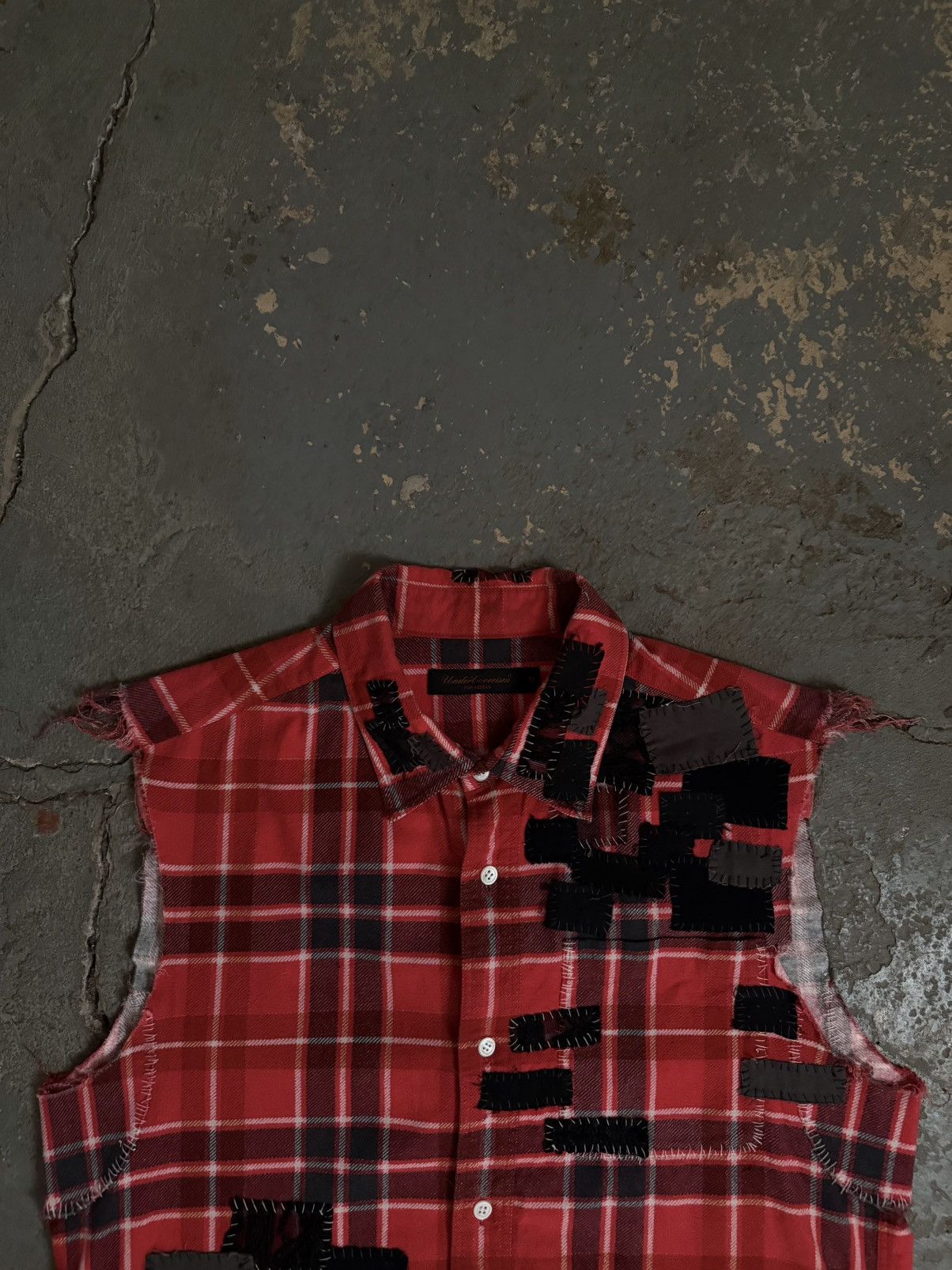 Undercover SAMPLE SS03 Patchwork Sleeveless Bottom Up - Jun Takahashi Size US M / EU 48-50 / 2 - 2 Thumbnail