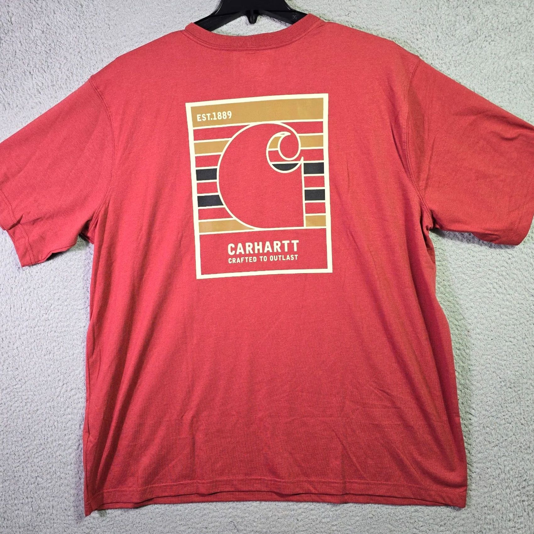 Carhartt CARHARTT Shirt Mens 2XL Red Pocket Tee Outdoor Casual NWT Logo Size US XXL / EU 58 / 5 - 3 Thumbnail