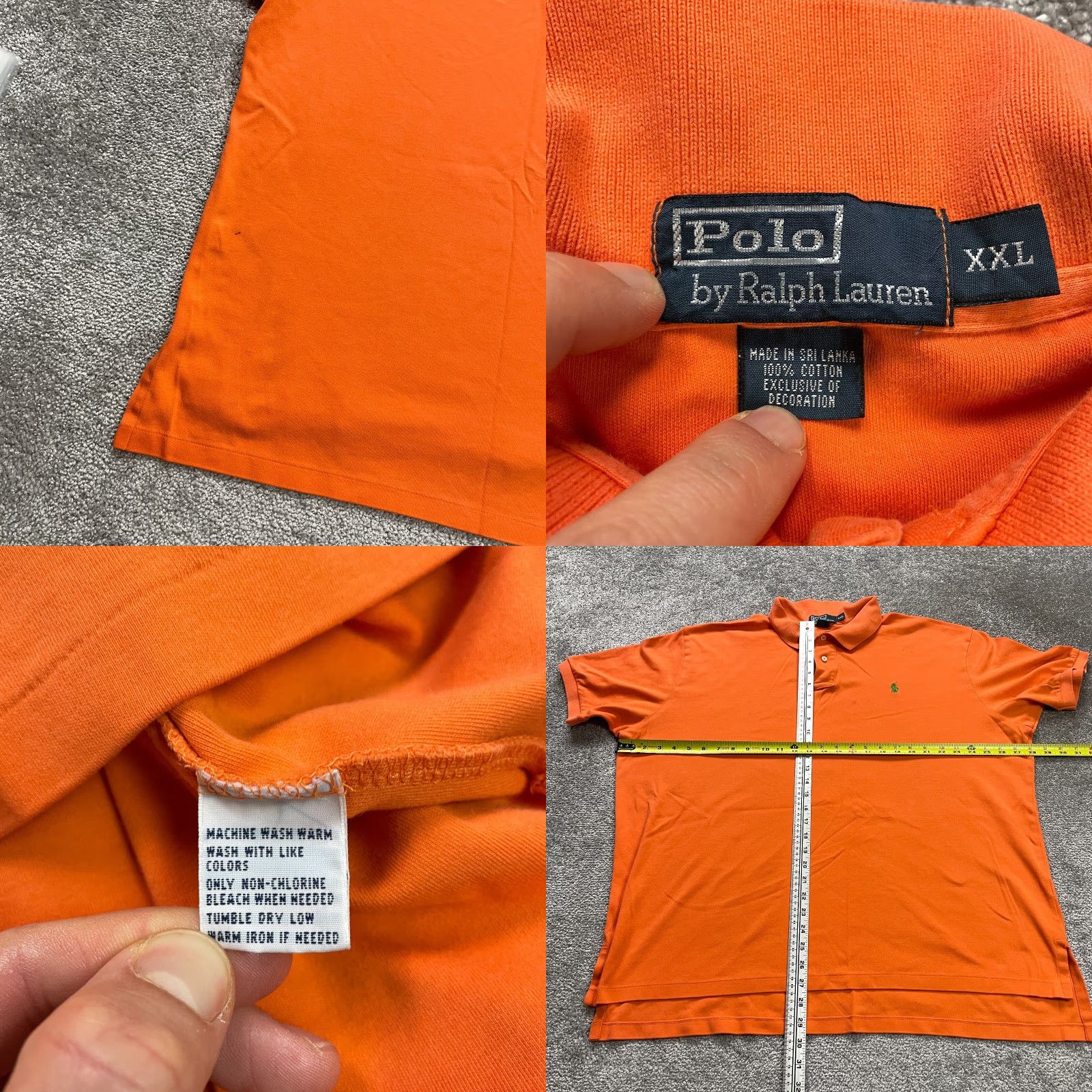Ralph Lauren Polo Ralph Lauren Polo Shirt Mens 2XL Orange Short Sleeve Casual Activewear Cotton Size US XXL / EU 58 / 5 - 8 Thumbnail