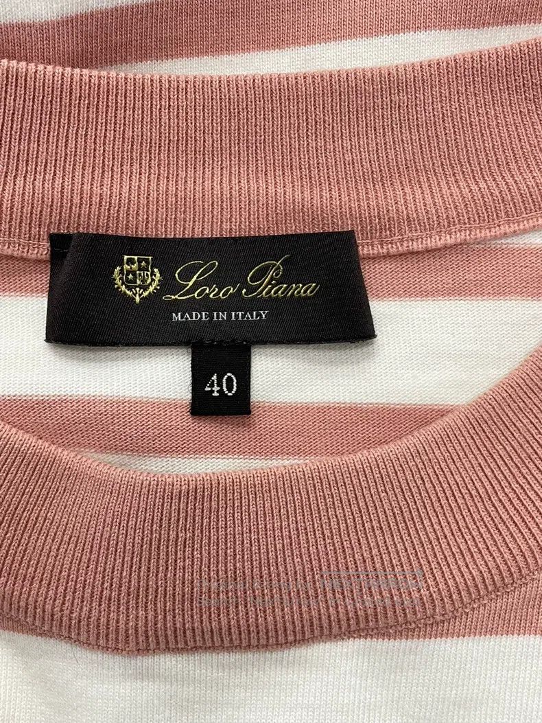 Loro Piana LORO PIANA Striped Short Sleeve Button Top Size XS / US 0-2 / IT 36-38 - 4 Thumbnail