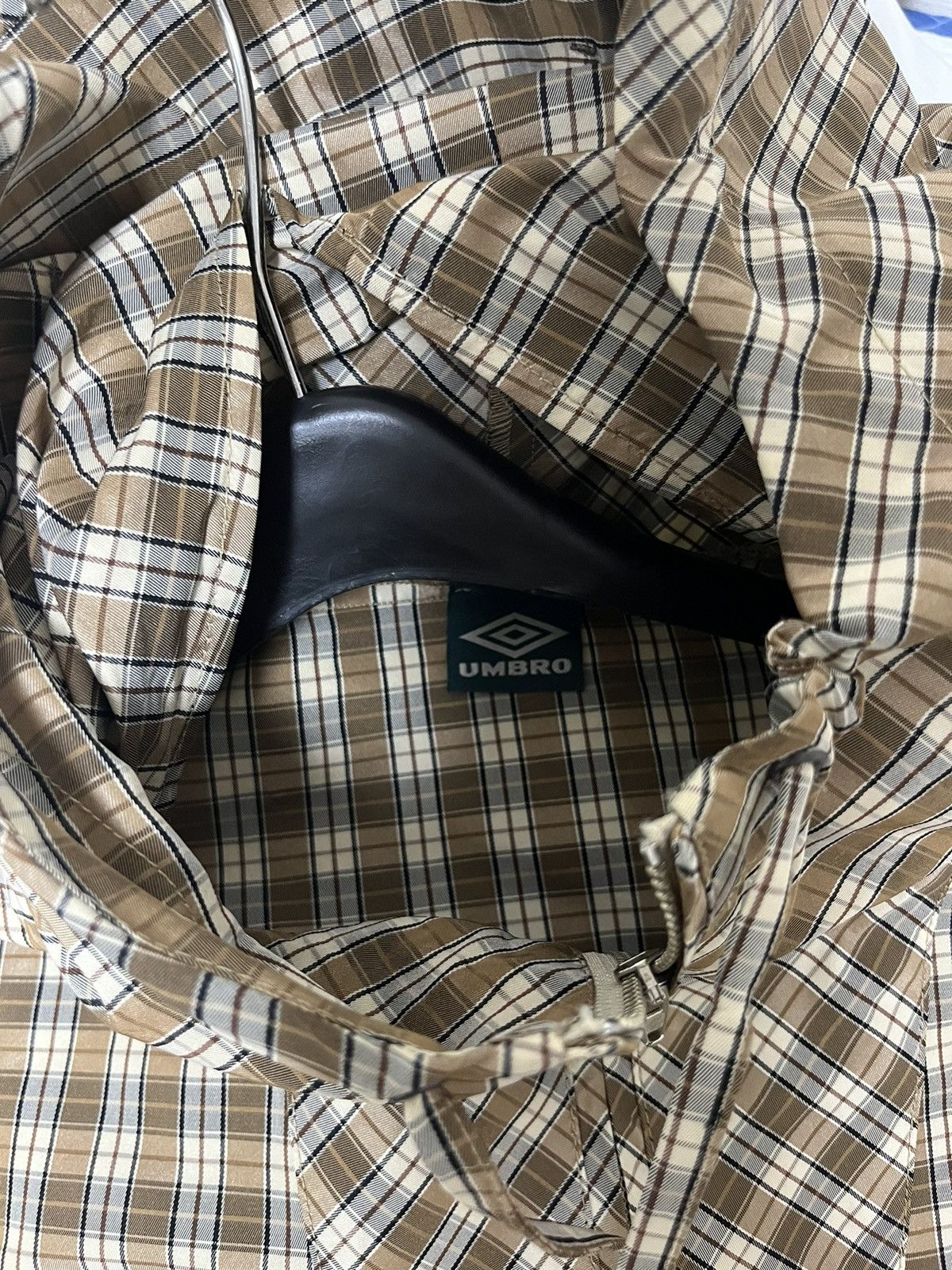 Slam Jam × Umbro Umbro Slam jam beige check mask anorak Size US S / EU 44-46 / 1 - 7 Thumbnail
