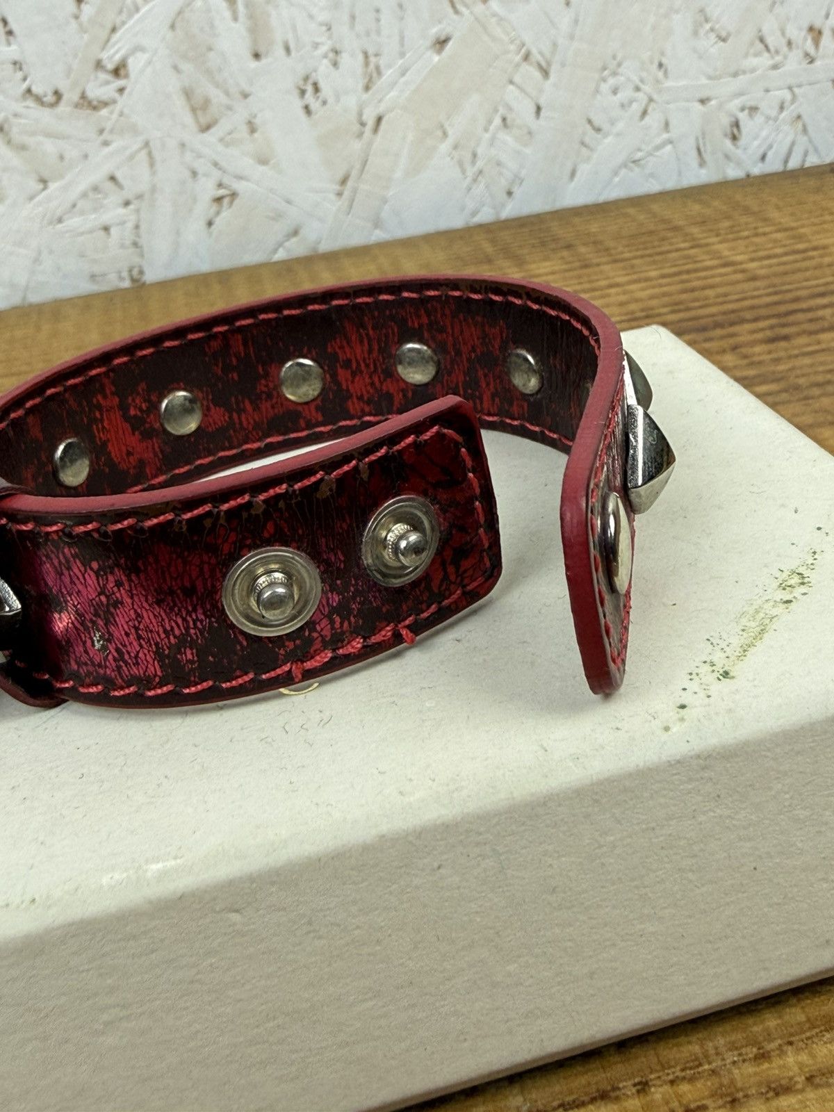 Vivienne Westwood Vivienne Westwood Studded Charm Orb Leather Bracelet SS03 Size ONE SIZE - 5 Thumbnail