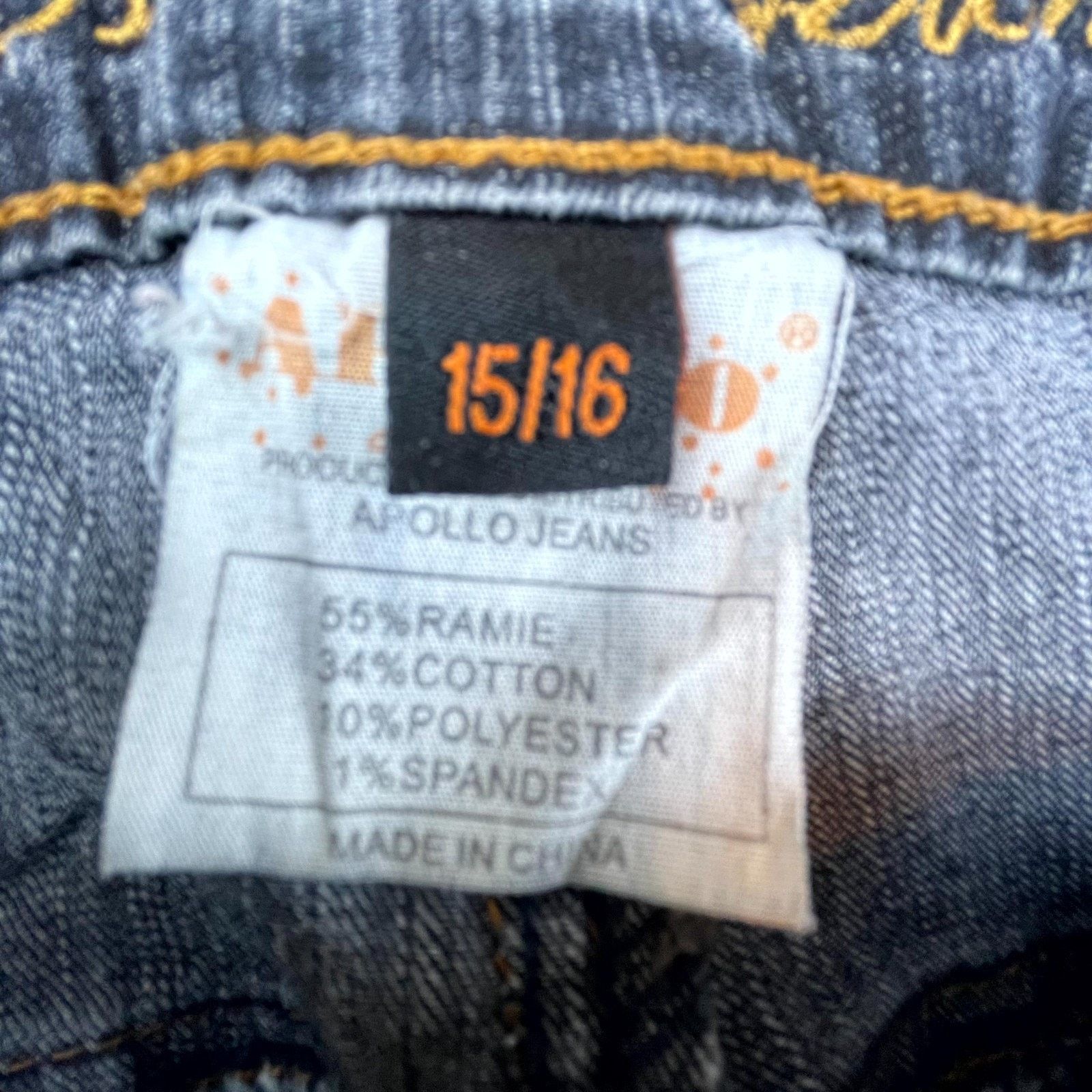 Apollo Apollo Jeans Women 15/16 Blue Sequin High Rise Bootcut Y2K Size 38" / US 16 / IT 52 - 9 Thumbnail