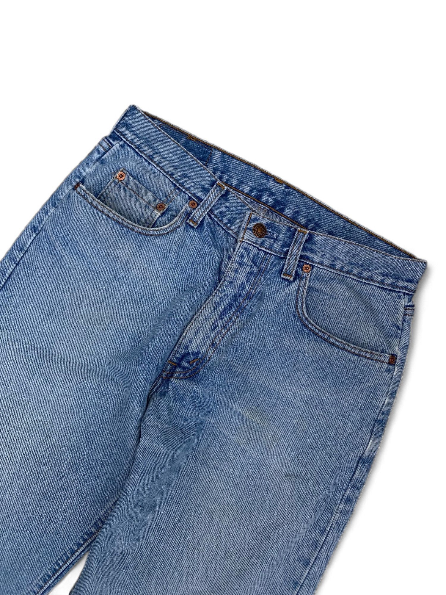 Levi's × Vintage Vintage Levi's Orange Rab baby blue Jeans distressed Size US 32 / EU 48 - 6 Thumbnail