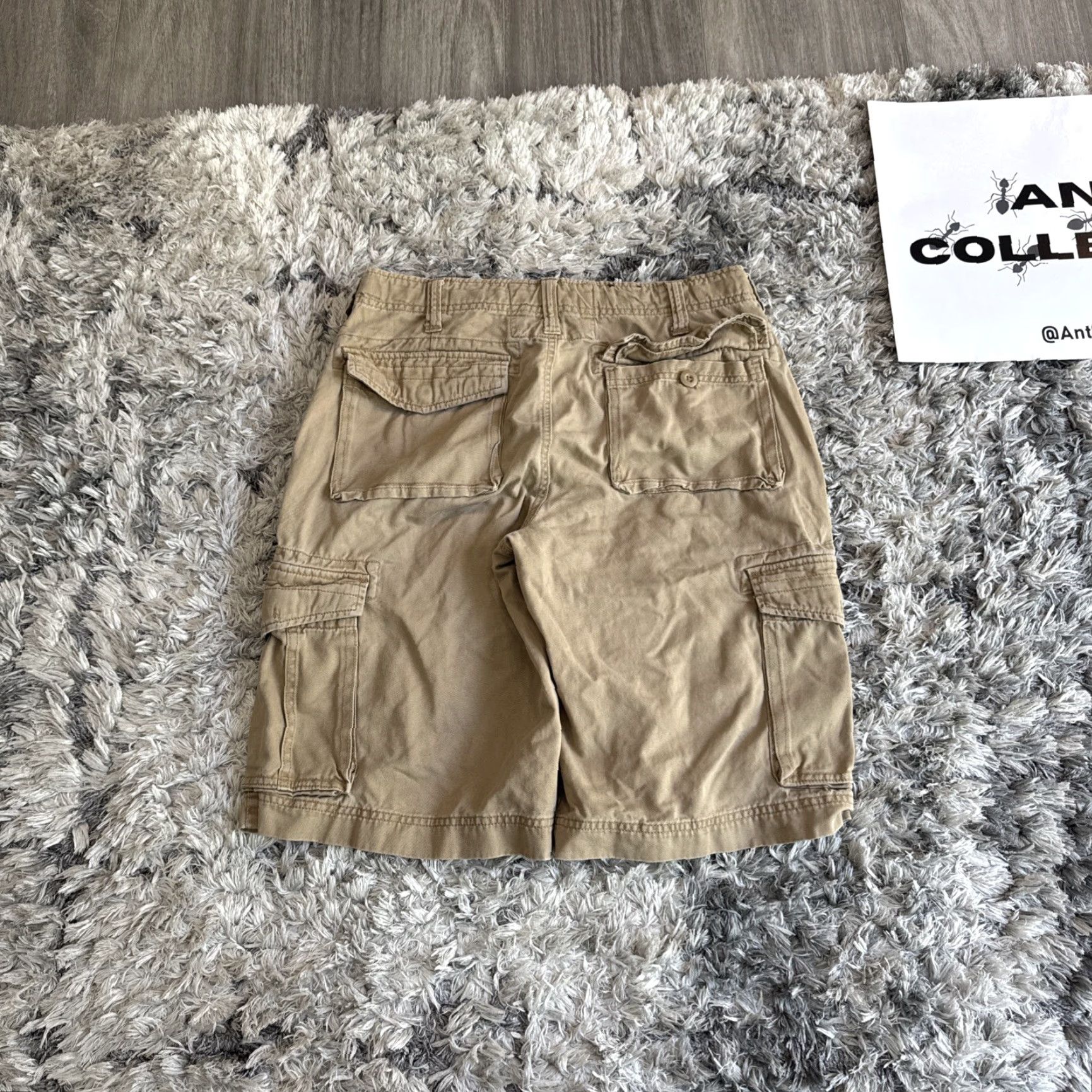 Vintage VINTAGE Urban Pipeline Cargo Shorts Men 31 Tan Multi Pockets Hip Hop Size US 31 - 8 Thumbnail