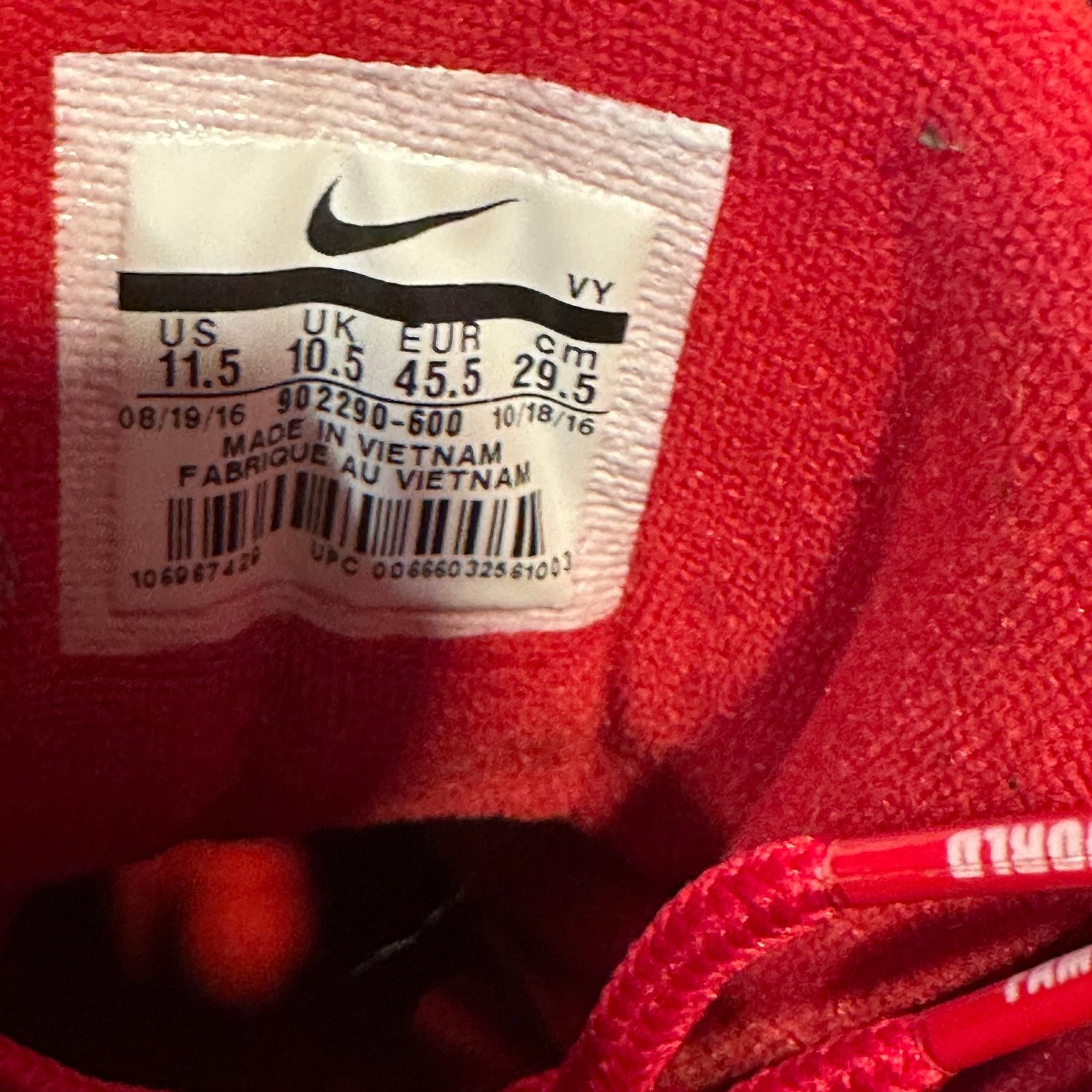 Nike × Supreme Supreme Nike Suptempo Red 11.5 Size US 11.5 / EU 44-45 - 7 Thumbnail