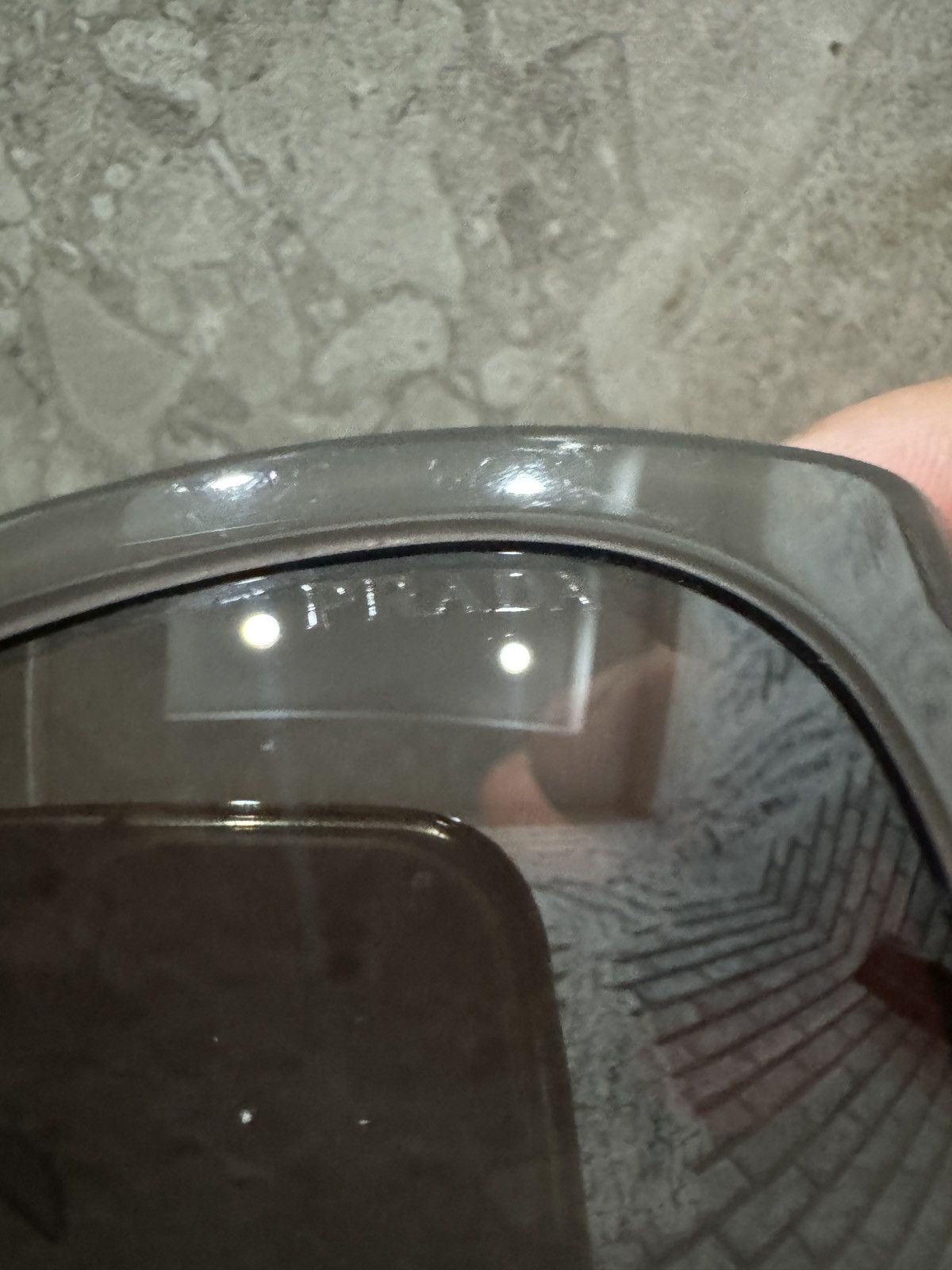 Prada Prada Sunglasses OPR17RS UAM4KO Rubber Grey Size ONE SIZE - 7 Thumbnail