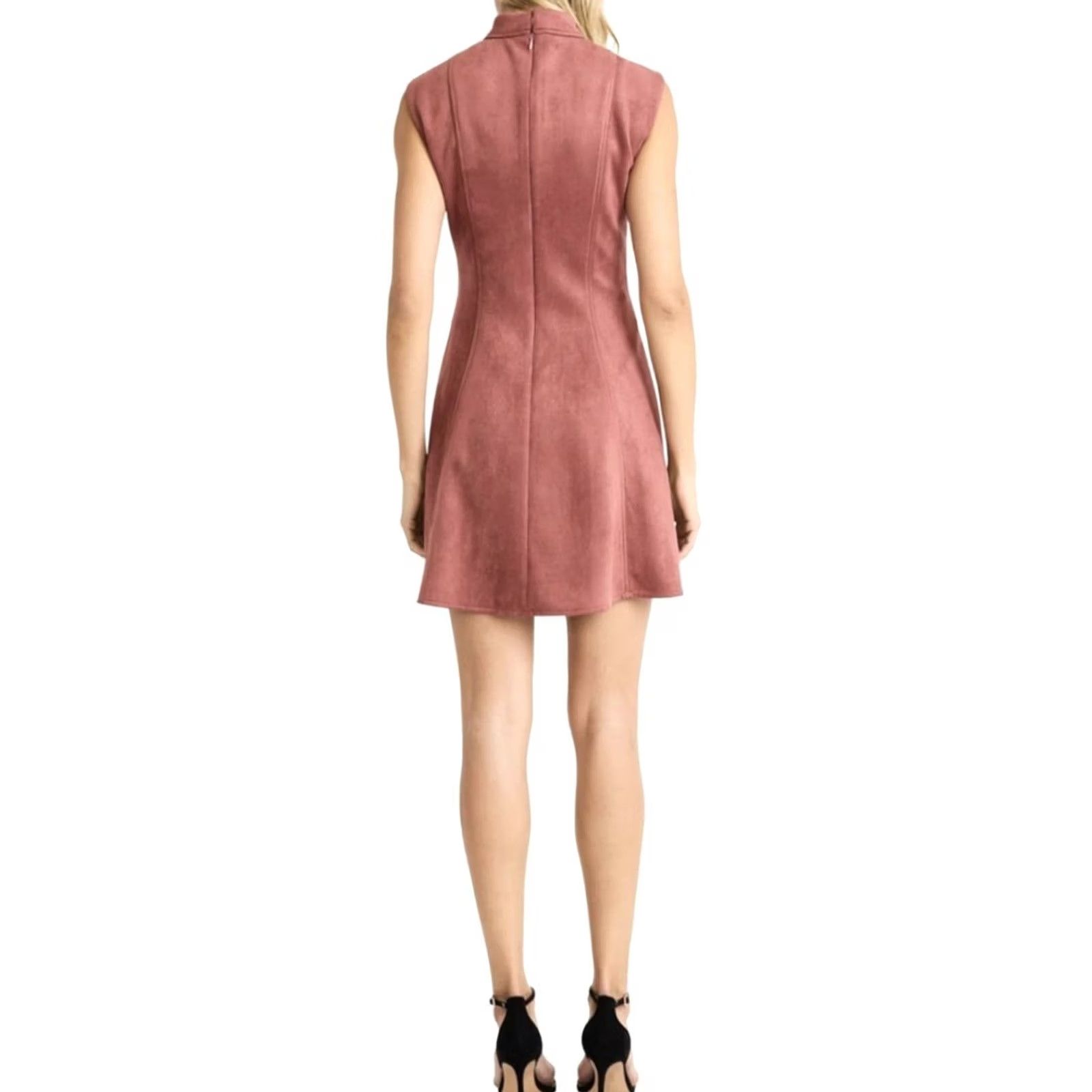 Donna Morgan Donna Morgan Dress Pink Women's Sz16 NWT Fit &Flare Mini Mock Neck Extd Shoulder Size XXL / US 16-18 / IT 52-54 - 4 Thumbnail