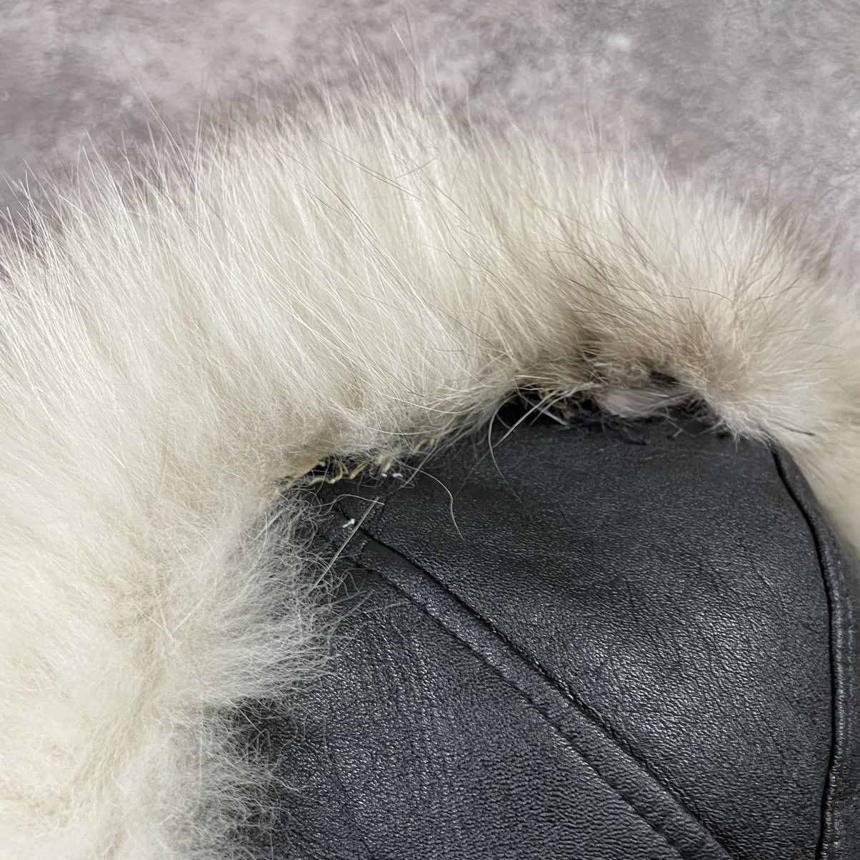 Vintage Vintage 90s Mohair Fuzzy Beanie Alt Goth Ushanka Hat Slim OS Size ONE SIZE - 5 Thumbnail