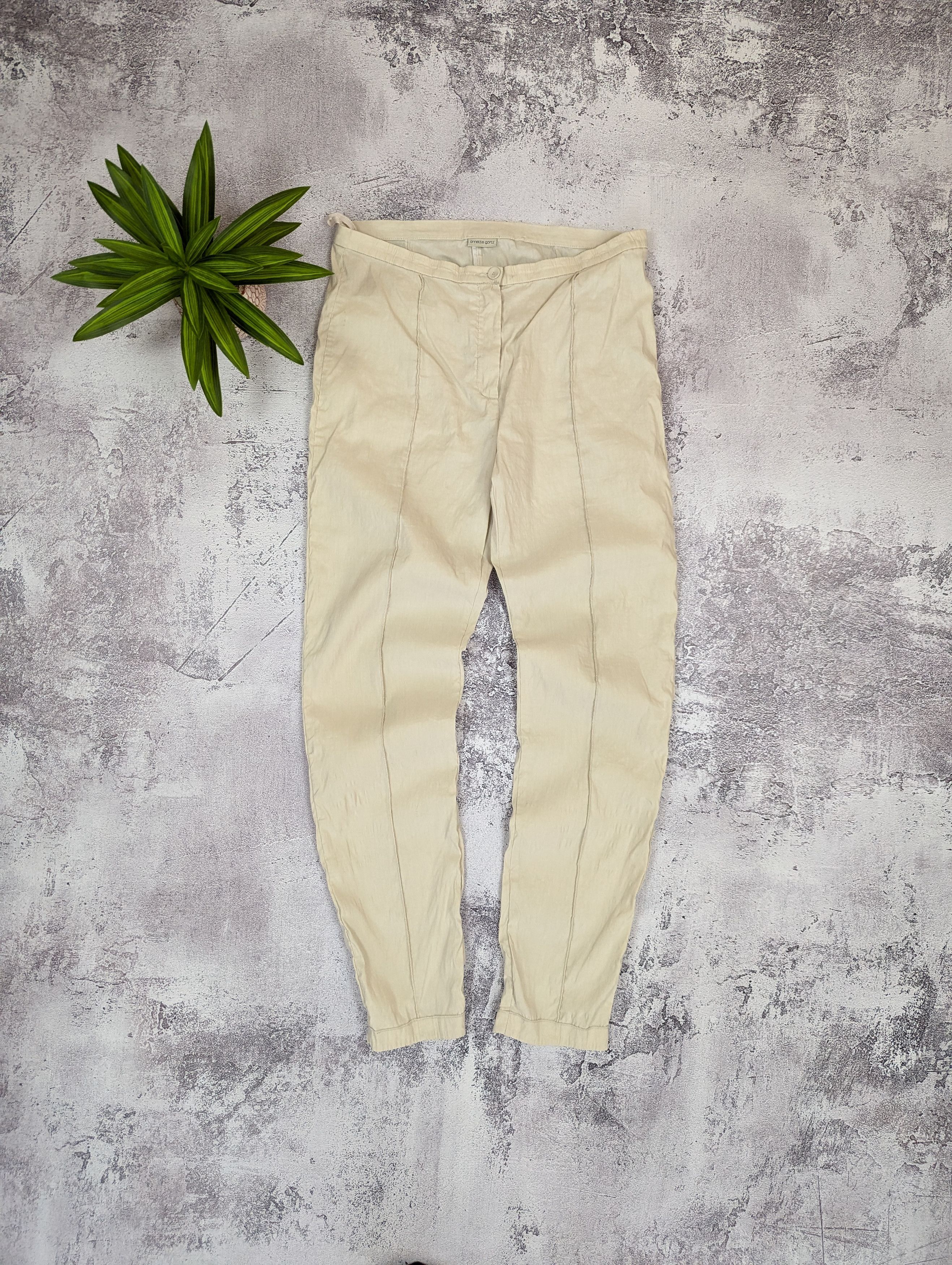 Annette Gortz Annette Gortz Minimal Linen Blend Pants 42 Size 31" - 1 Thumbnail