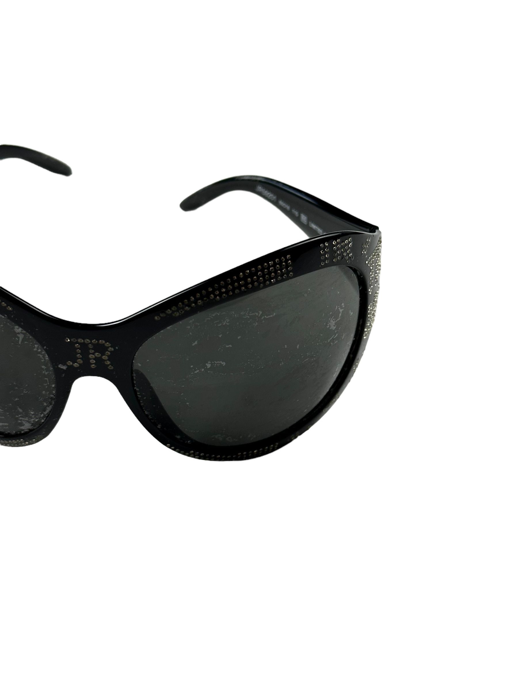 John Richmond Gothic 2012 limited edition mask rhinestoned sunglasses Size ONE SIZE - 7 Thumbnail