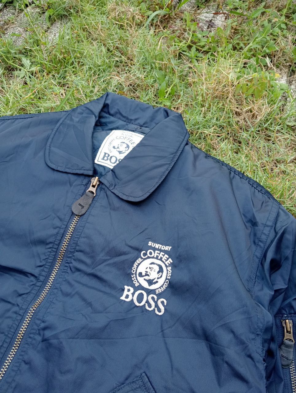 Japanese Brand Vintage BOSS COFFEE Bomber Jacket Size US L / EU 52-54 / 3 - 4 Thumbnail