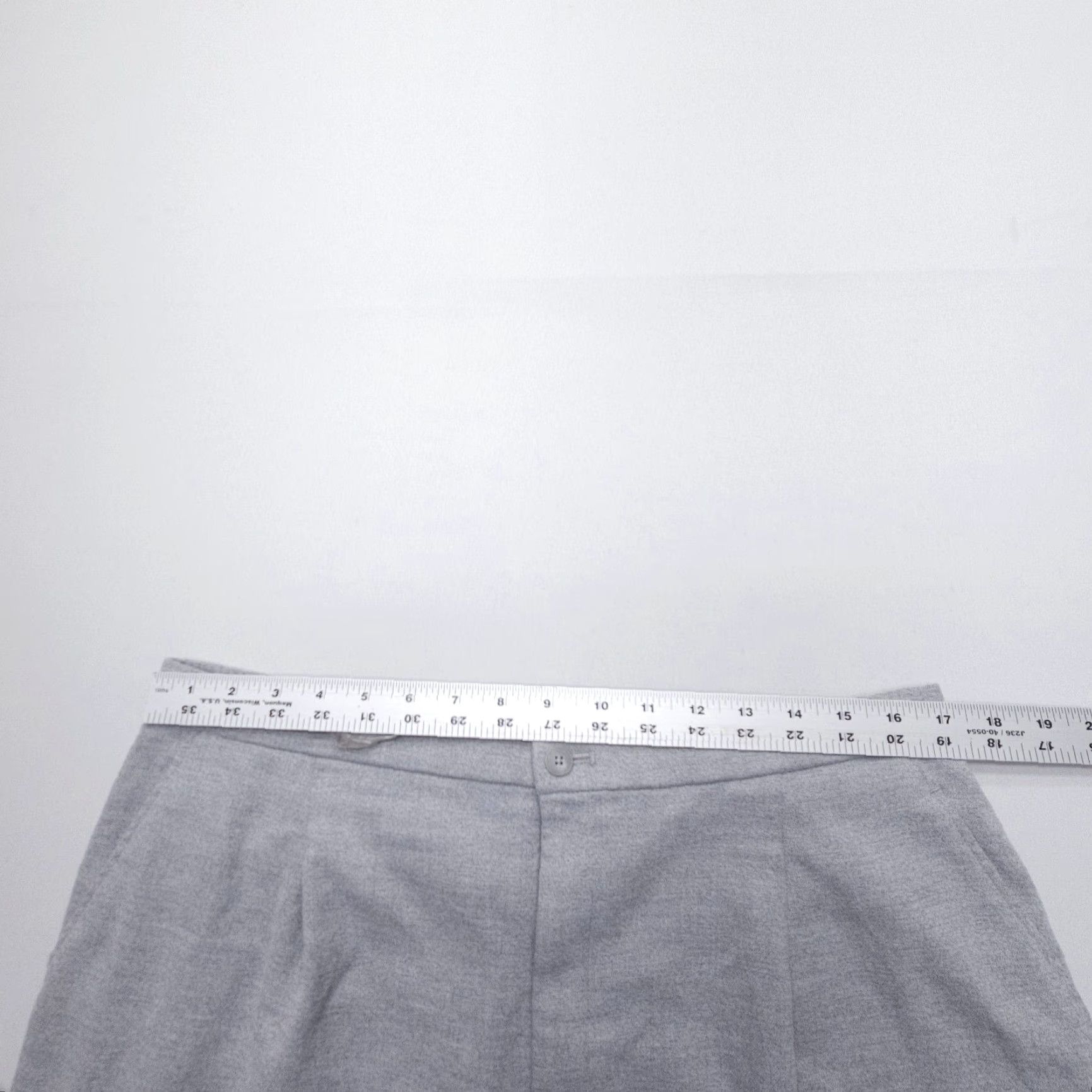 Uniqlo Uniqlo Smart Ankle Pants Womens 2XL Gray High Rise Soft Pleated Career Trouser Size 40" / US 18 - 5 Thumbnail