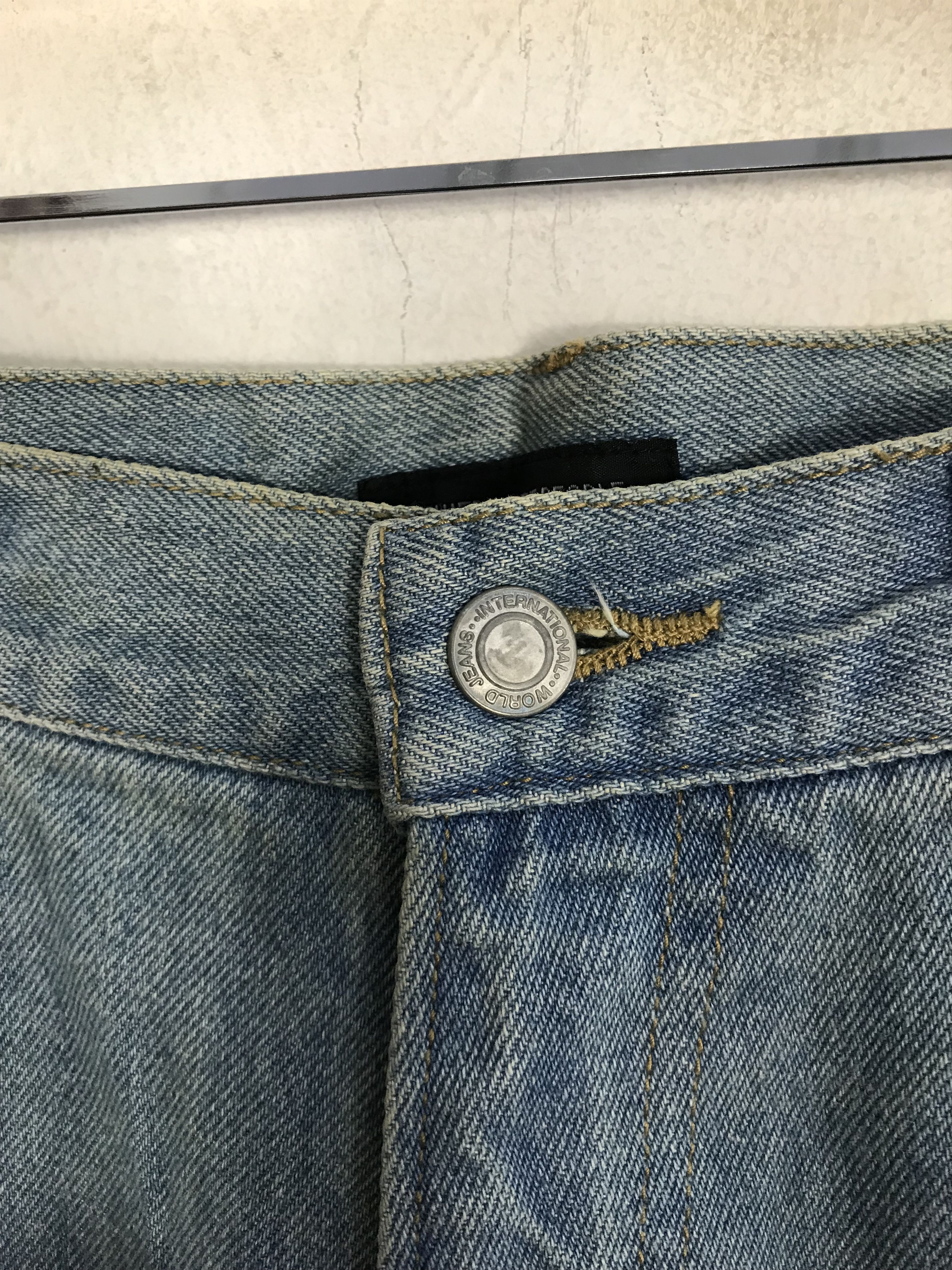 Japanese Brand × Vintage Vintage Power To The People Design Distressed Denim Jeans Size US 31 - 10 Thumbnail