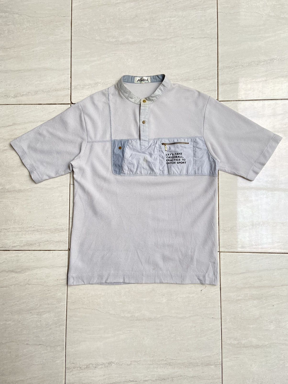 Designer × Japanese Brand VANDYCK Pocket Knit T-Shirt Size US S / EU 44-46 / 1 - 6 Thumbnail