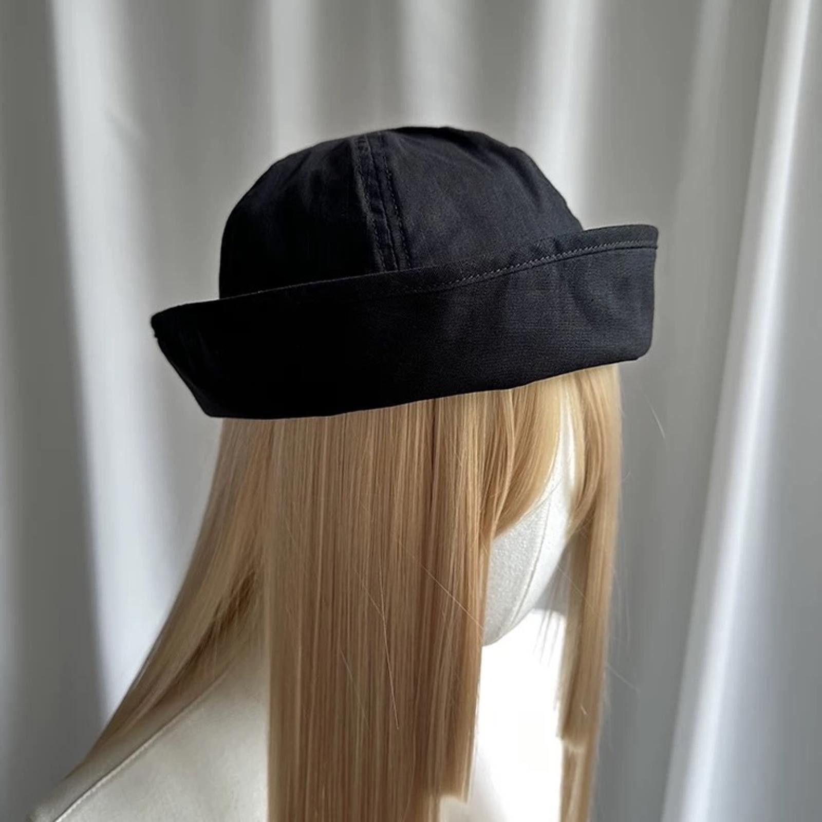 Japanese Brand Retro Black Beret Sailor Cap – Y2K French Girl Aesthetic Size ONE SIZE - 6 Thumbnail