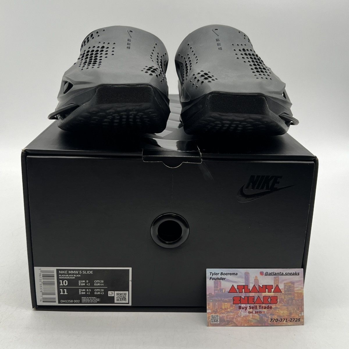 Nike Matthew M. Williams x 005 slides black Size US 10 / EU 43 - 2 Thumbnail