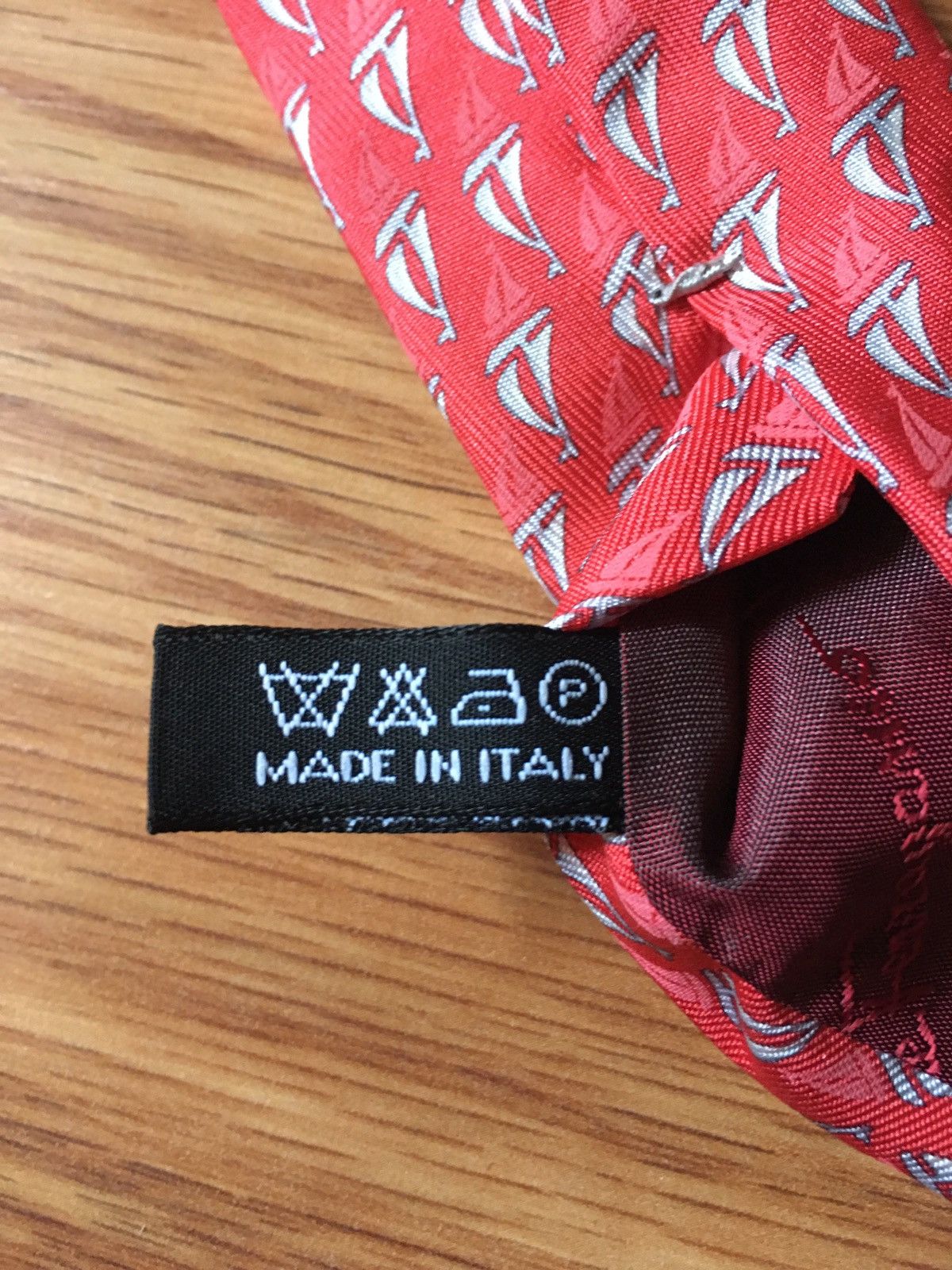 Salvatore Ferragamo Salvatore Ferragamo Ships Design Silk Mens Tie Size ONE SIZE - 8 Thumbnail