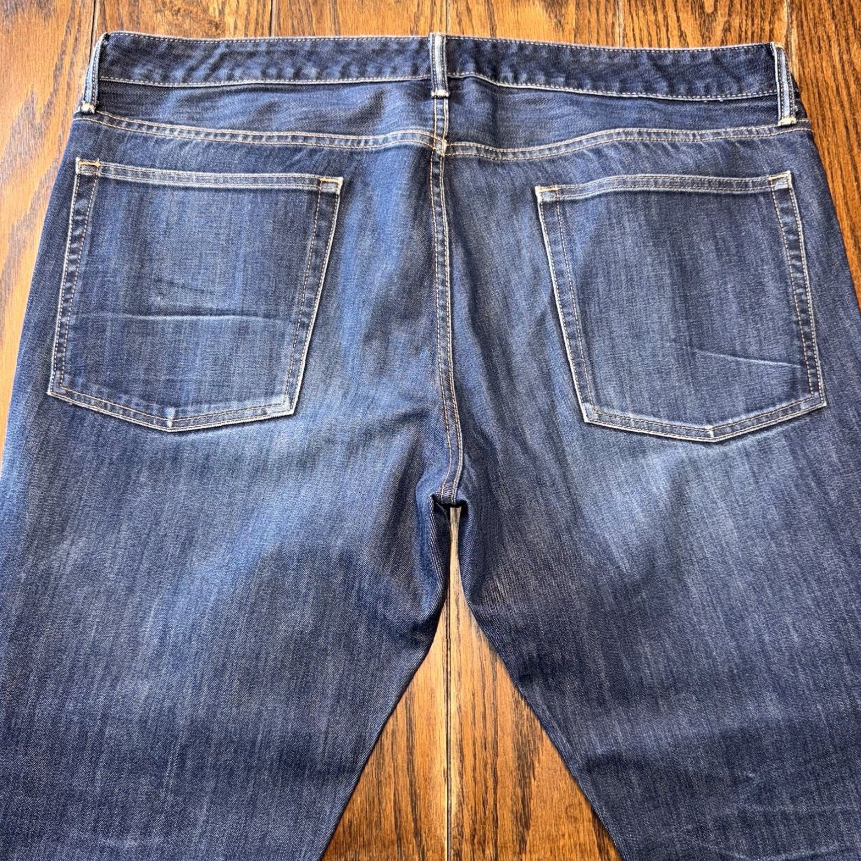 Bonobos Bonobos Jeans Men’s Slim Straight Denim Tailored Fit 40x32 Medium Wash Blue 5-Pocket Logo Zipper Button Size US 40 / EU 56 - 6 Thumbnail