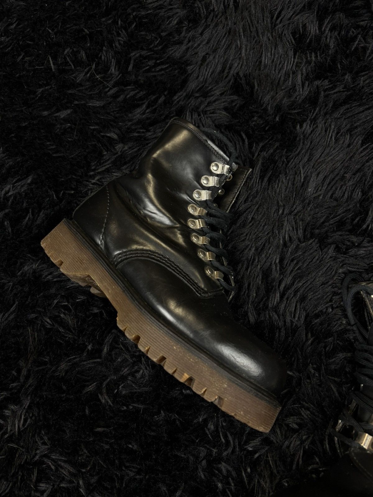 Dr. Martens Vintage Dr Martens Combat England Leather Boots Size US 7 / IT 37 - 3 Thumbnail