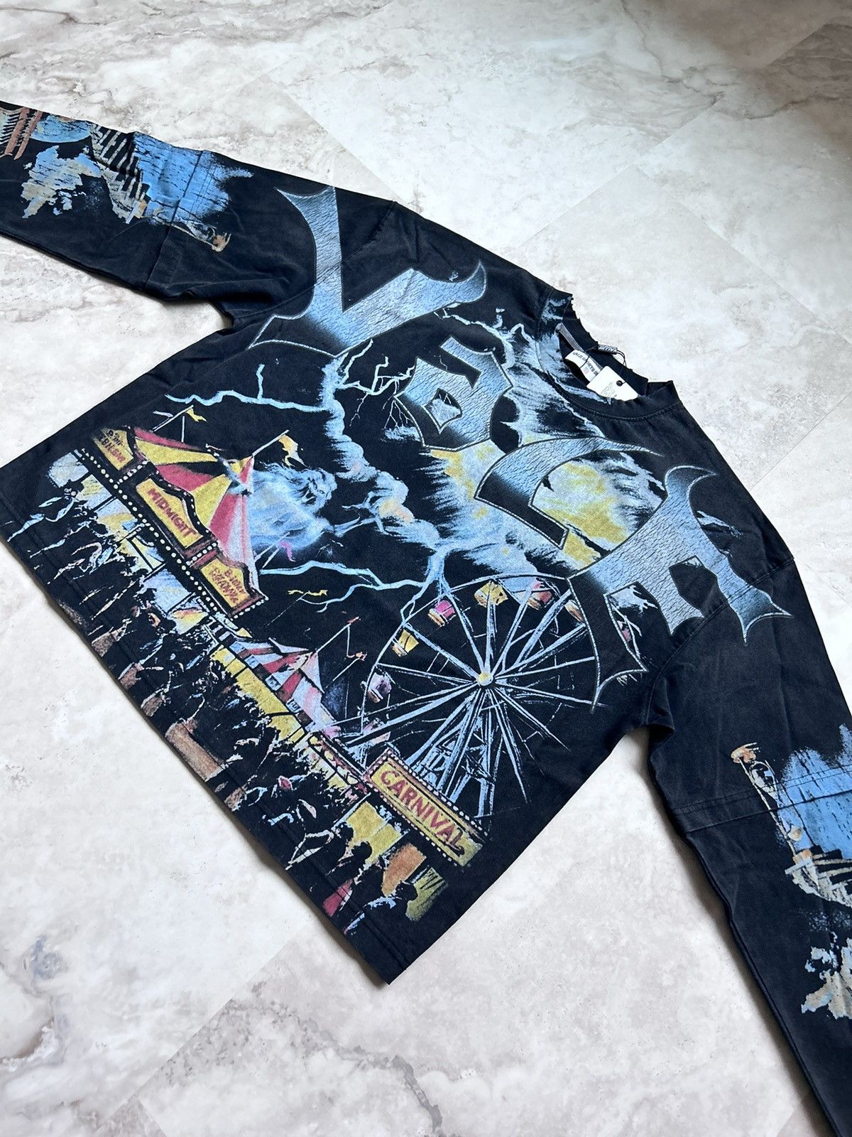 Vale Vale Festival Carnival Longsleeve Tee Black Blue Size L Size US L / EU 52-54 / 3 - 3 Thumbnail