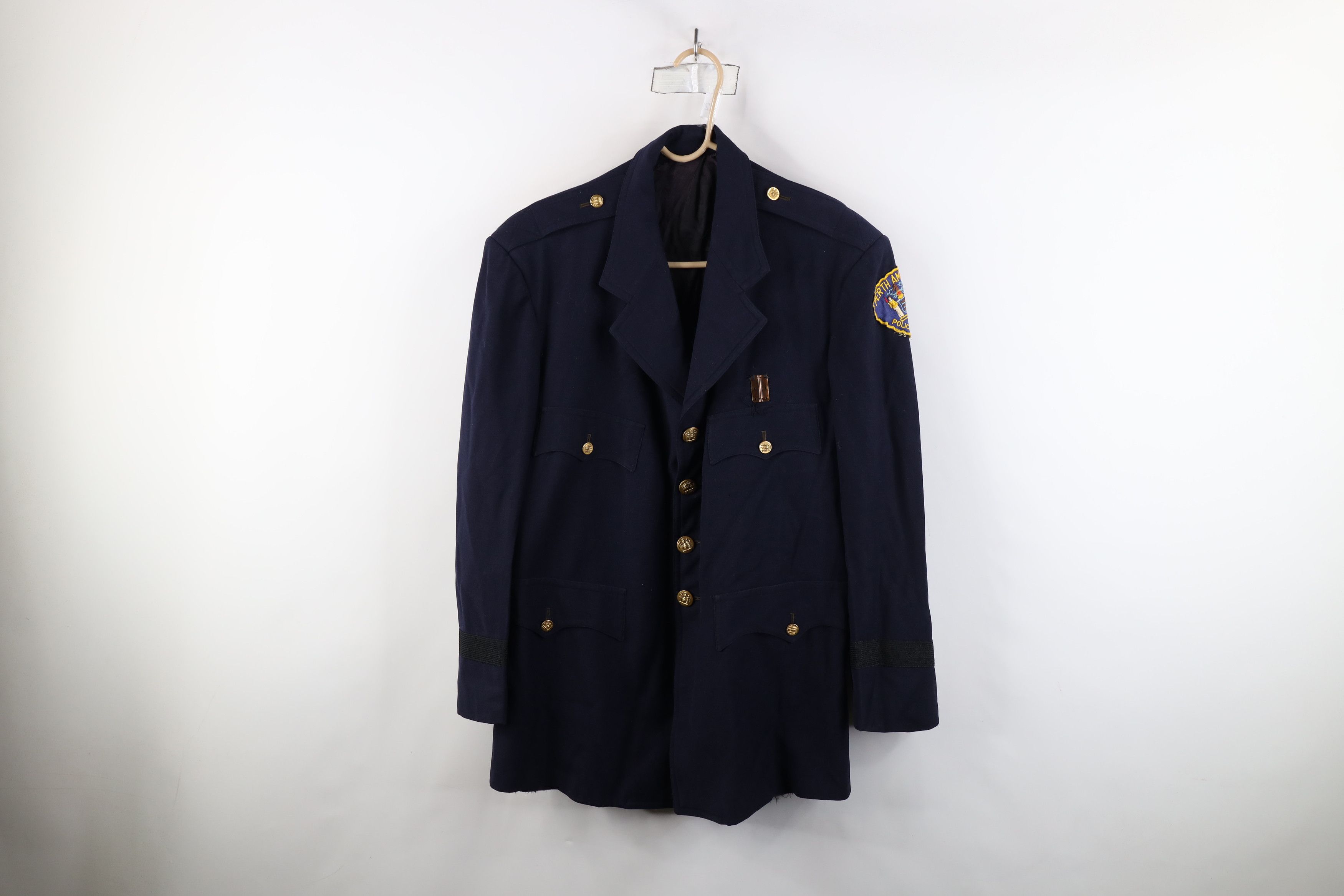 Vintage Vintage 60s Perth Amboy Police Uniform Jacket Coat Wool USA Size US XXL / EU 58 / 5 - 1 Thumbnail