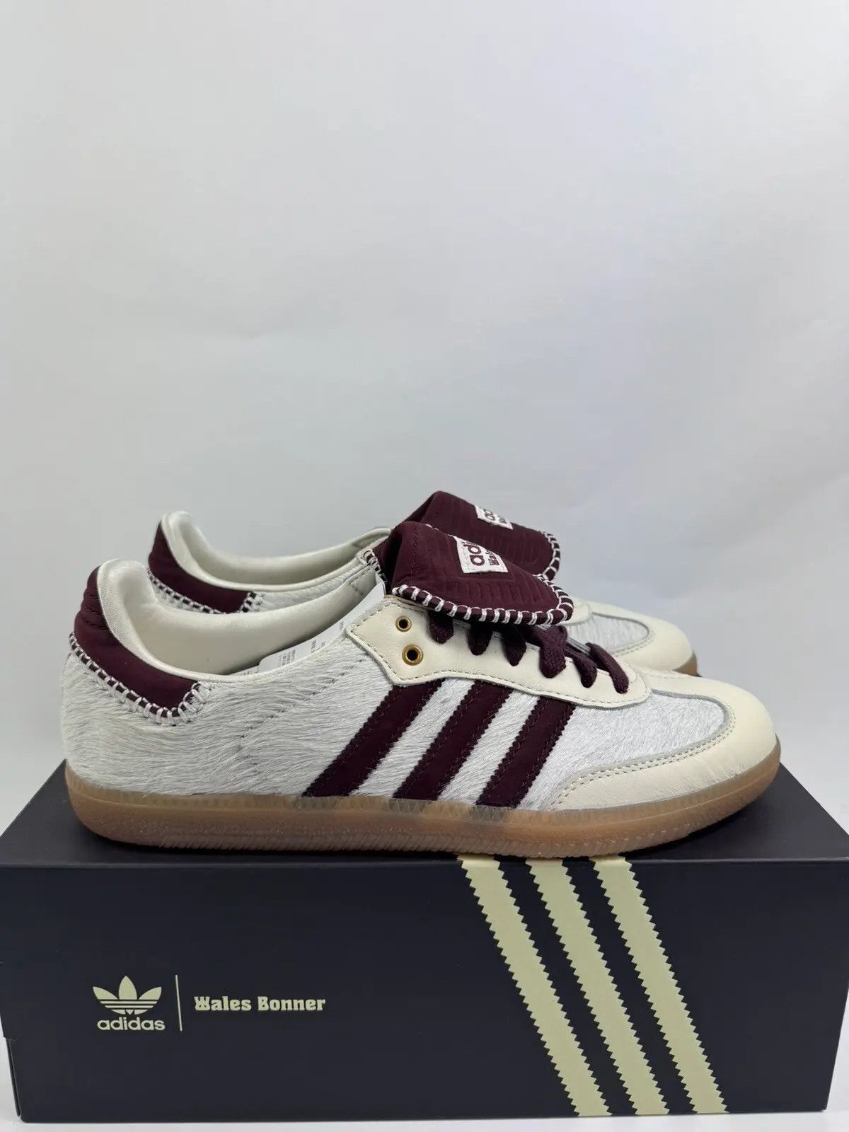 Pre-owned Adidas X Wales Bonner Ponyhair Cream Shoes