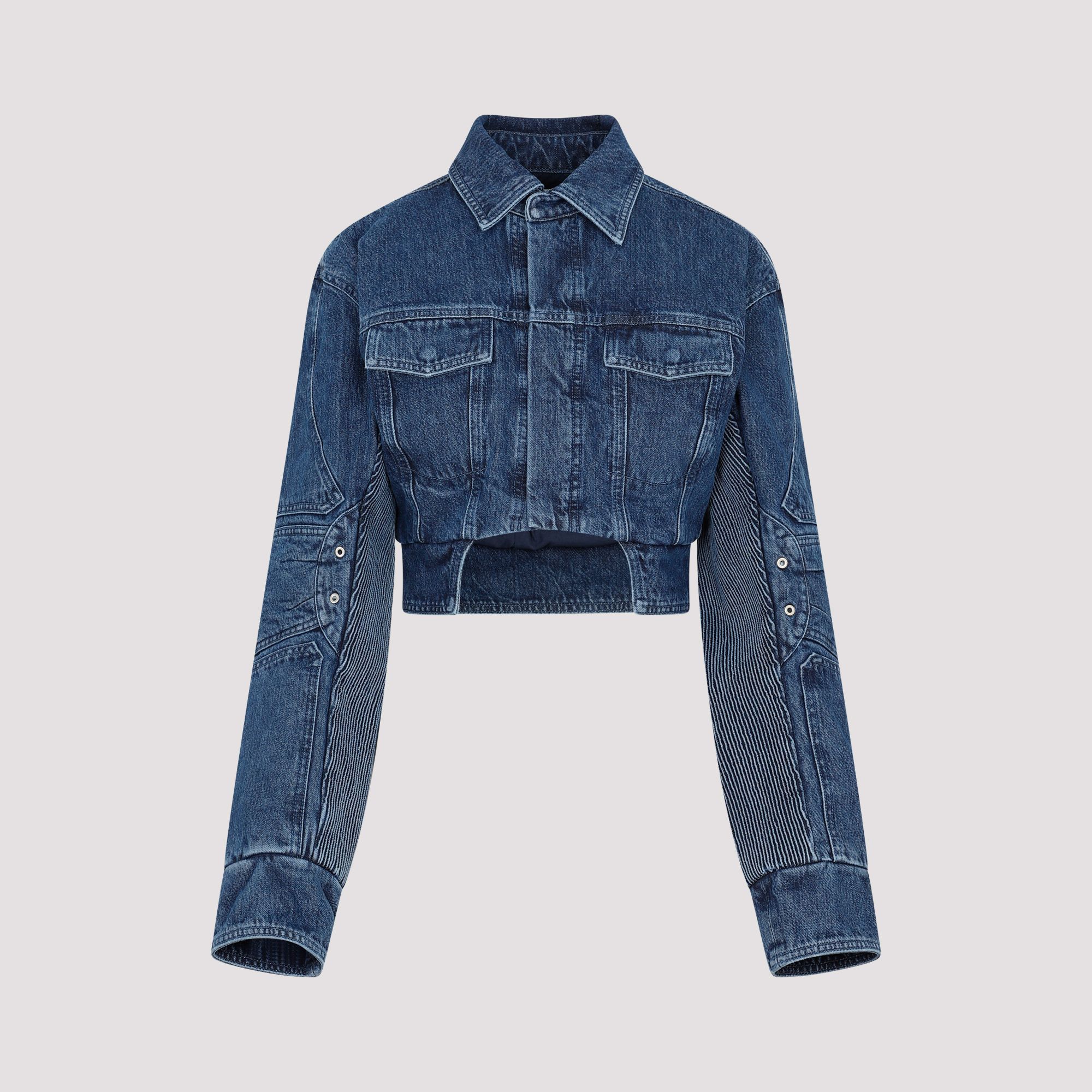Off-White o1y1125 Denim Jacket in Blue Size M / US 6-8 / IT 42-44 - 1 Thumbnail