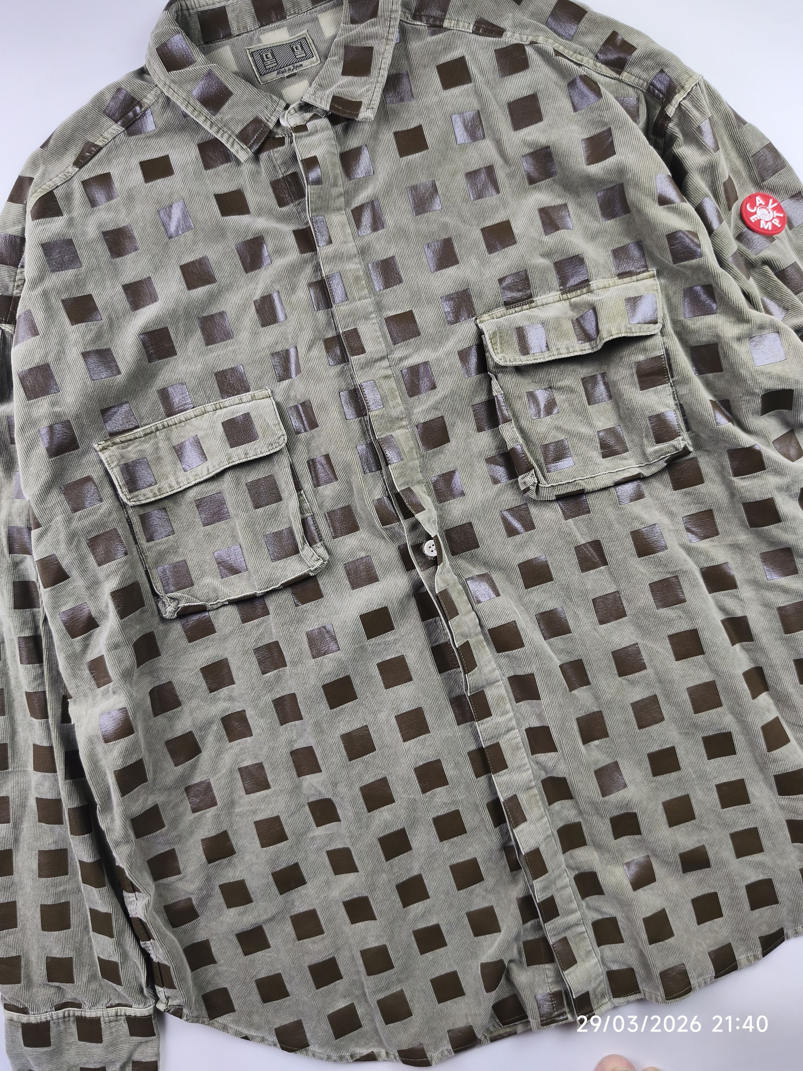 Cav Empt Cav empt overdye cord dot big shirt Size US XL / EU 56 / 4 - 8 Thumbnail