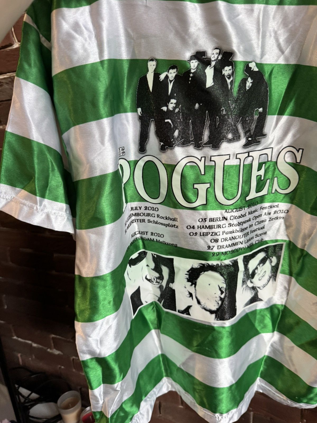 Band Tees 00s The Pogues Vintage Tour Jersey Punk Band Tee Green M Size US M / EU 48-50 / 2 - 11 Thumbnail