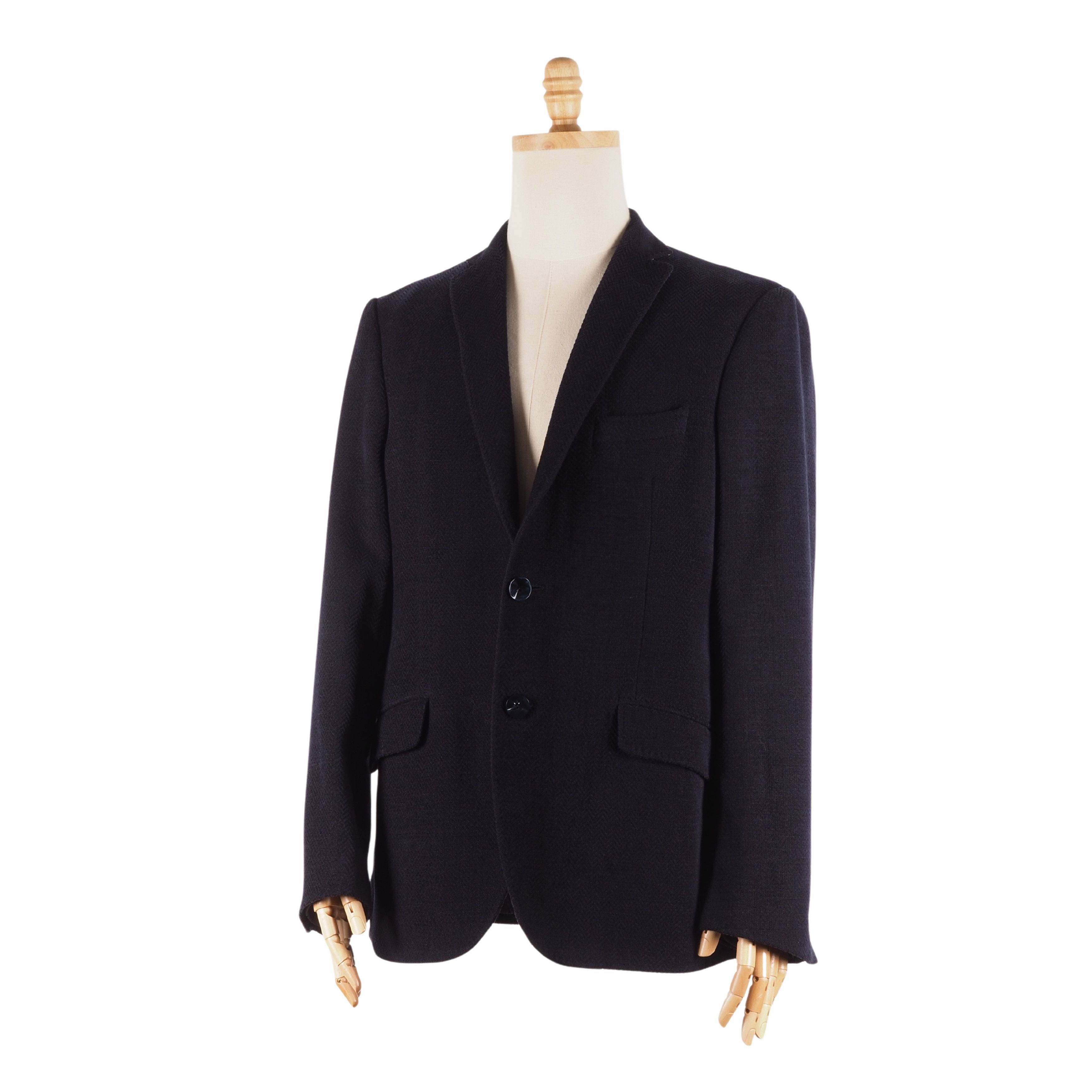 Etro ETRO Superleggerr Wool Blue Navy Sport Coat Blazer Jacket Size 44R - 1 Thumbnail