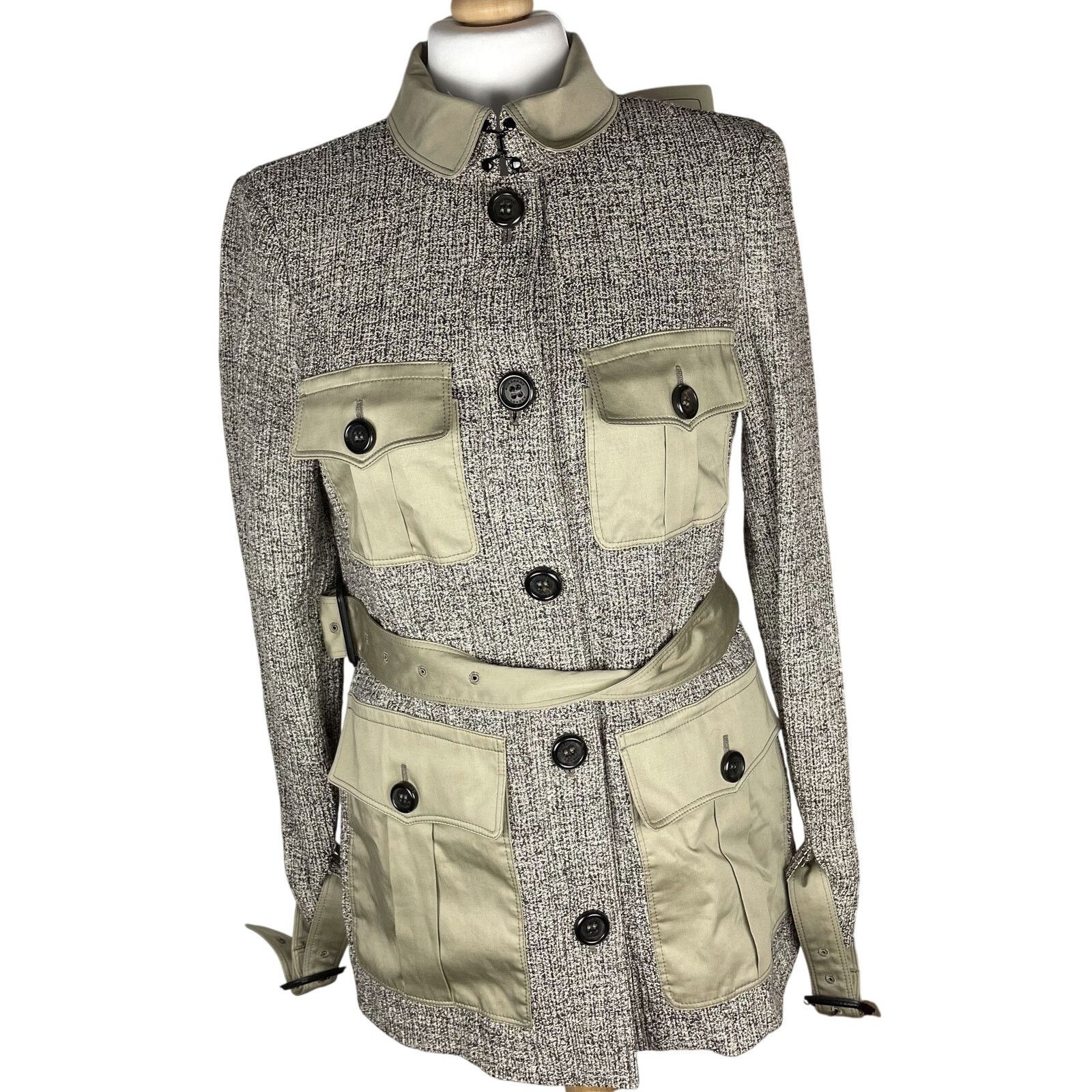 Burberry Burberry London Cotton Belted Jacket 6 Size M / US 6-8 / IT 42-44 - 1 Thumbnail