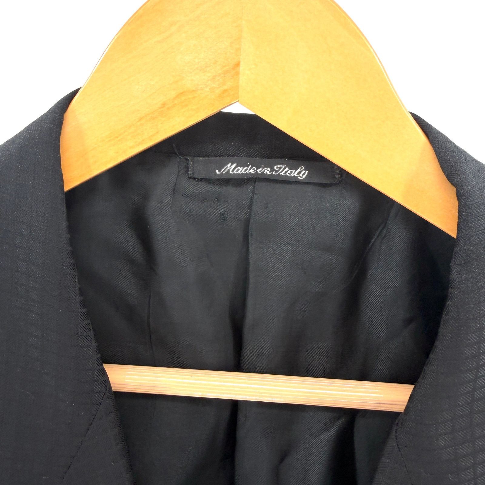 Vintage 90s Duemila by Sandro Zanella Black Double Breasted Blazer Size 40R - 3 Thumbnail