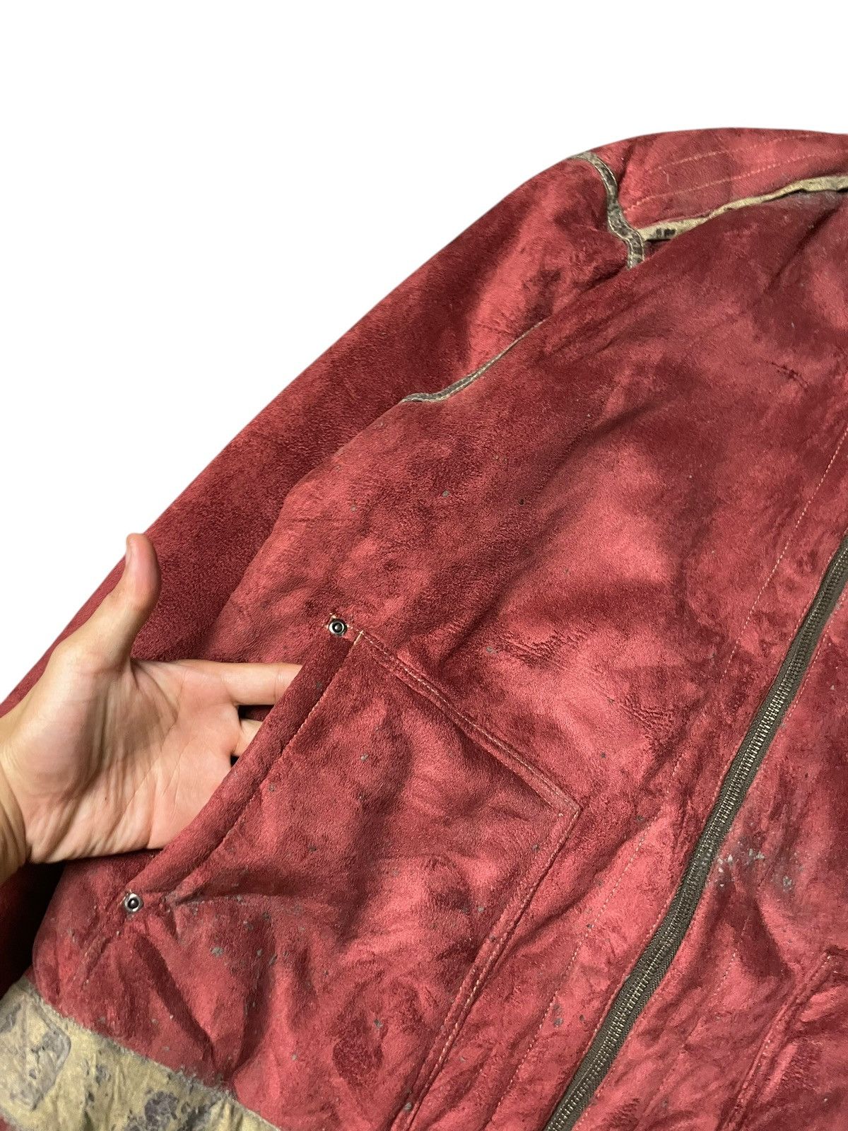 Japanese Brand × Vintage Comming Man Brand Leather Suede Jacket (70) Size US L / EU 52-54 / 3 - 8 Thumbnail