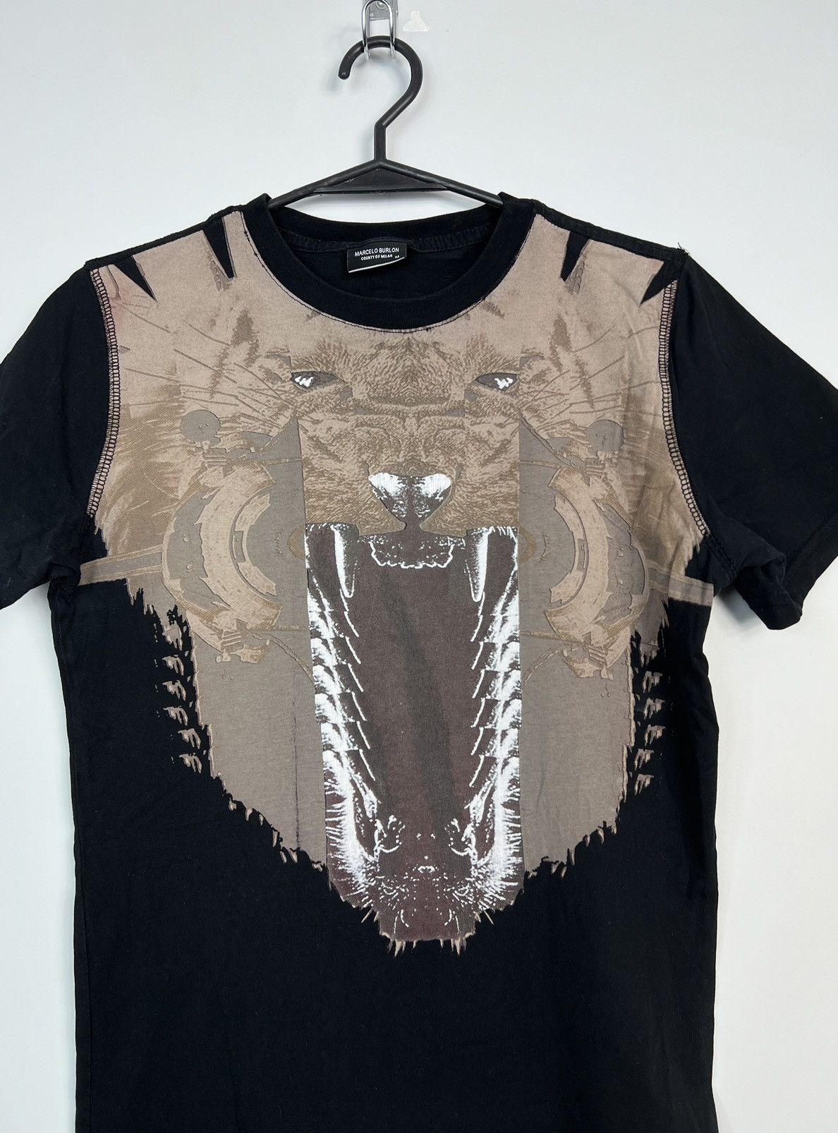 Other Tshirt Marcelo Burlon Big Logo Black Size M / US 6-8 / IT 42-44 - 2 Thumbnail