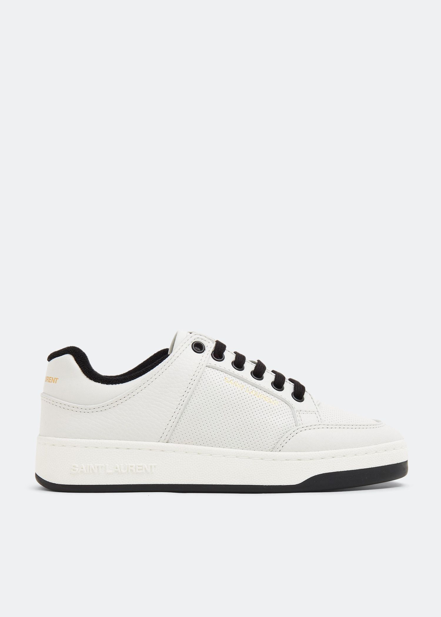 Saint Laurent Paris o1s1wg110625 SL/61 Low-Top Sneakers in White Size US 8 / EU 41 - 1 Thumbnail