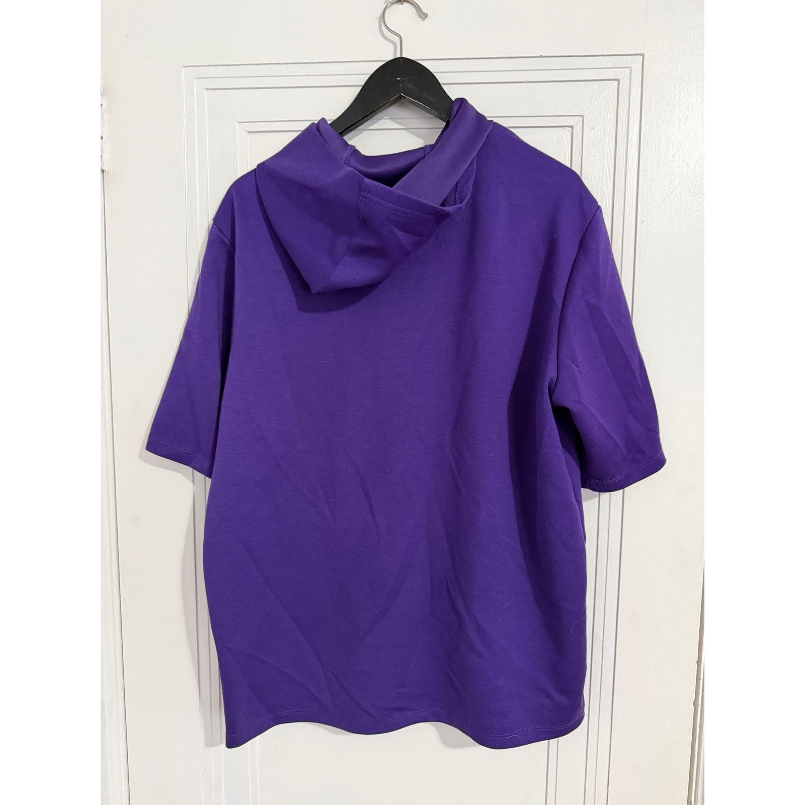 NFL Minnesota Vikings Purple Short-Sleeve Hoodie Sweatshirt Sz L Size US L / EU 52-54 / 3 - 5 Thumbnail